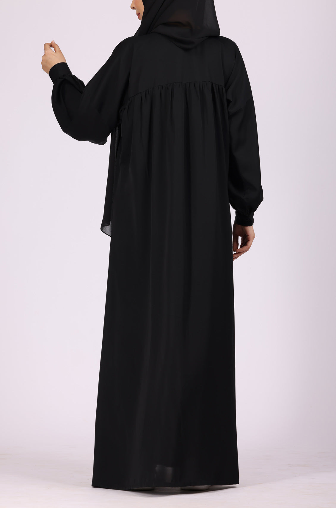 Black Nida Abaya Dress