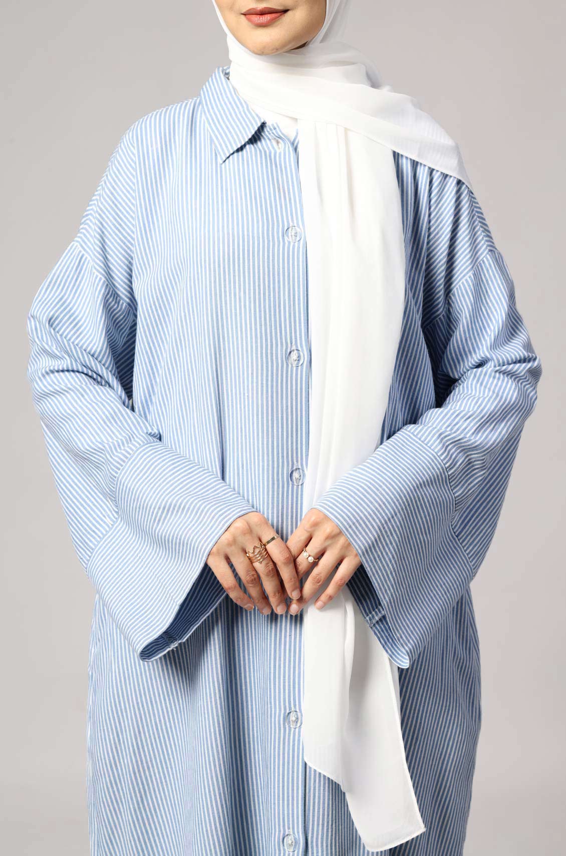 Marina Stripe Dress Blue
