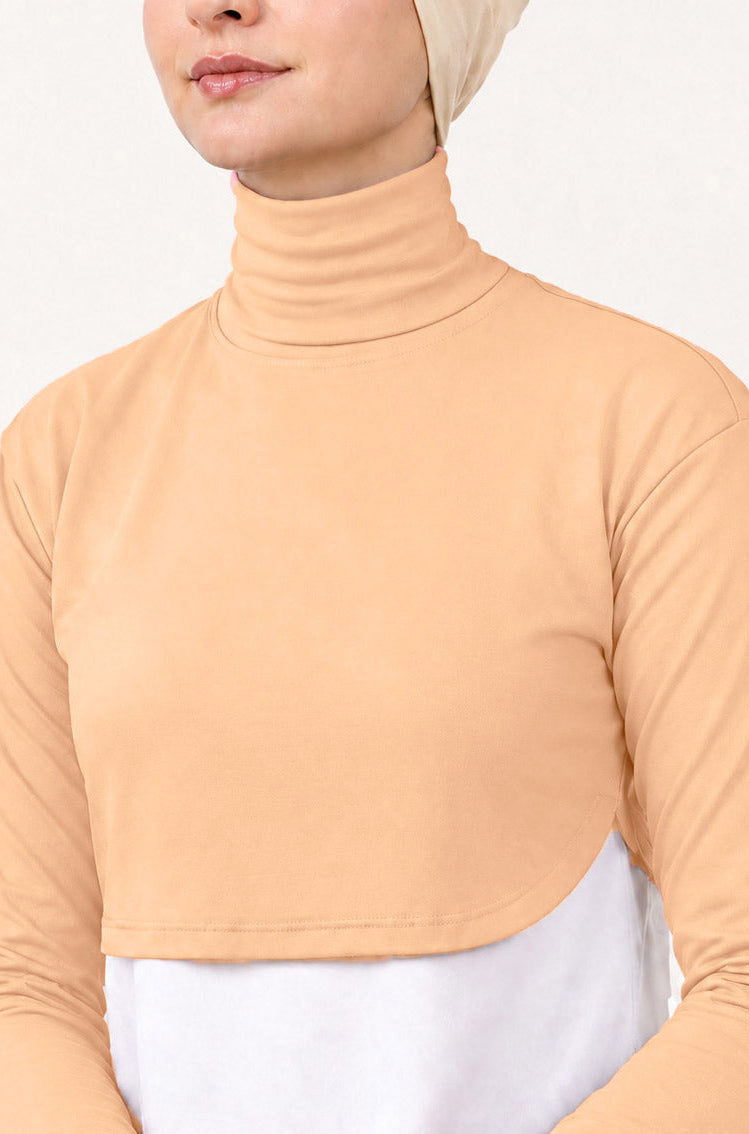 Crop Neck and Sleeve Extender Nude