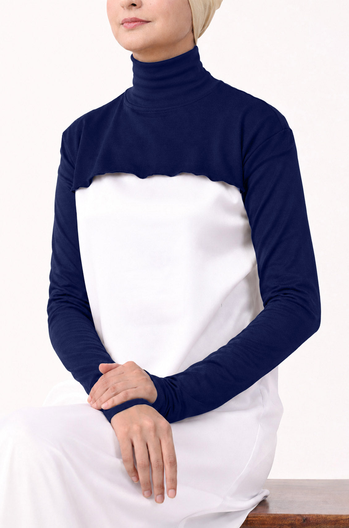 Neck and Sleeve Extender High Neck Navy