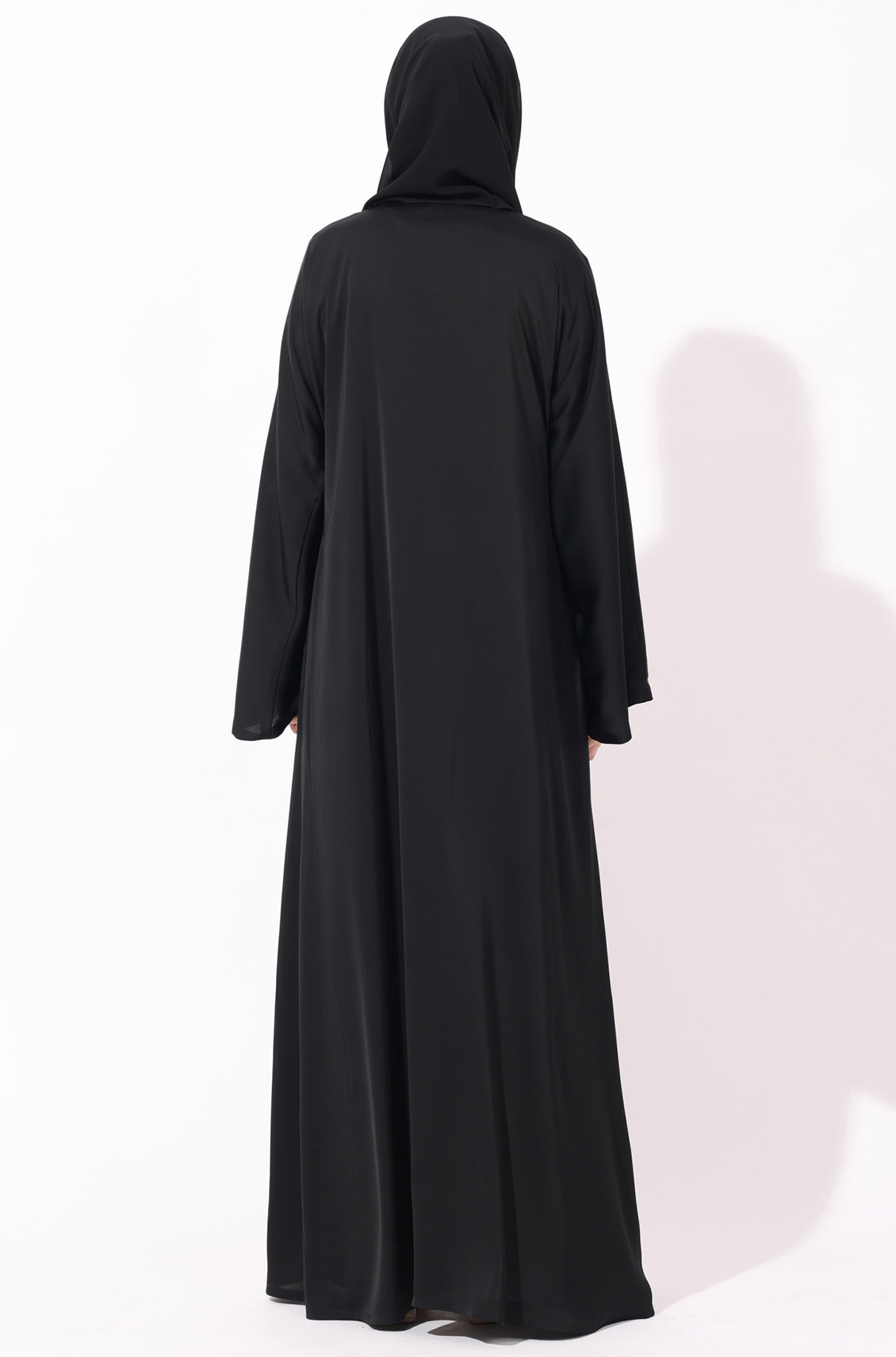 Luxury Pleated Abaya Noir Black