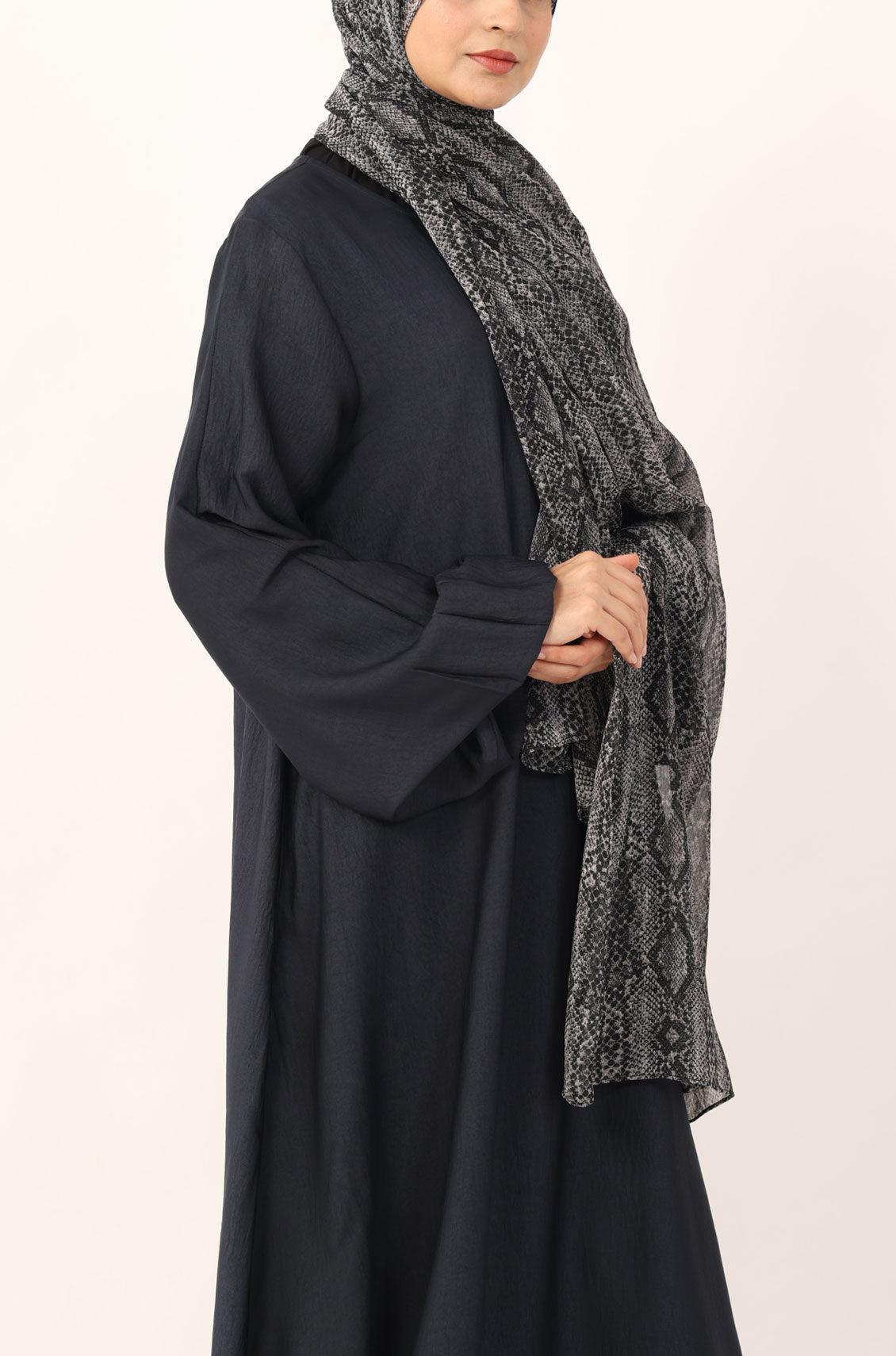 Mystic Serpent Print Chiffon Hijab