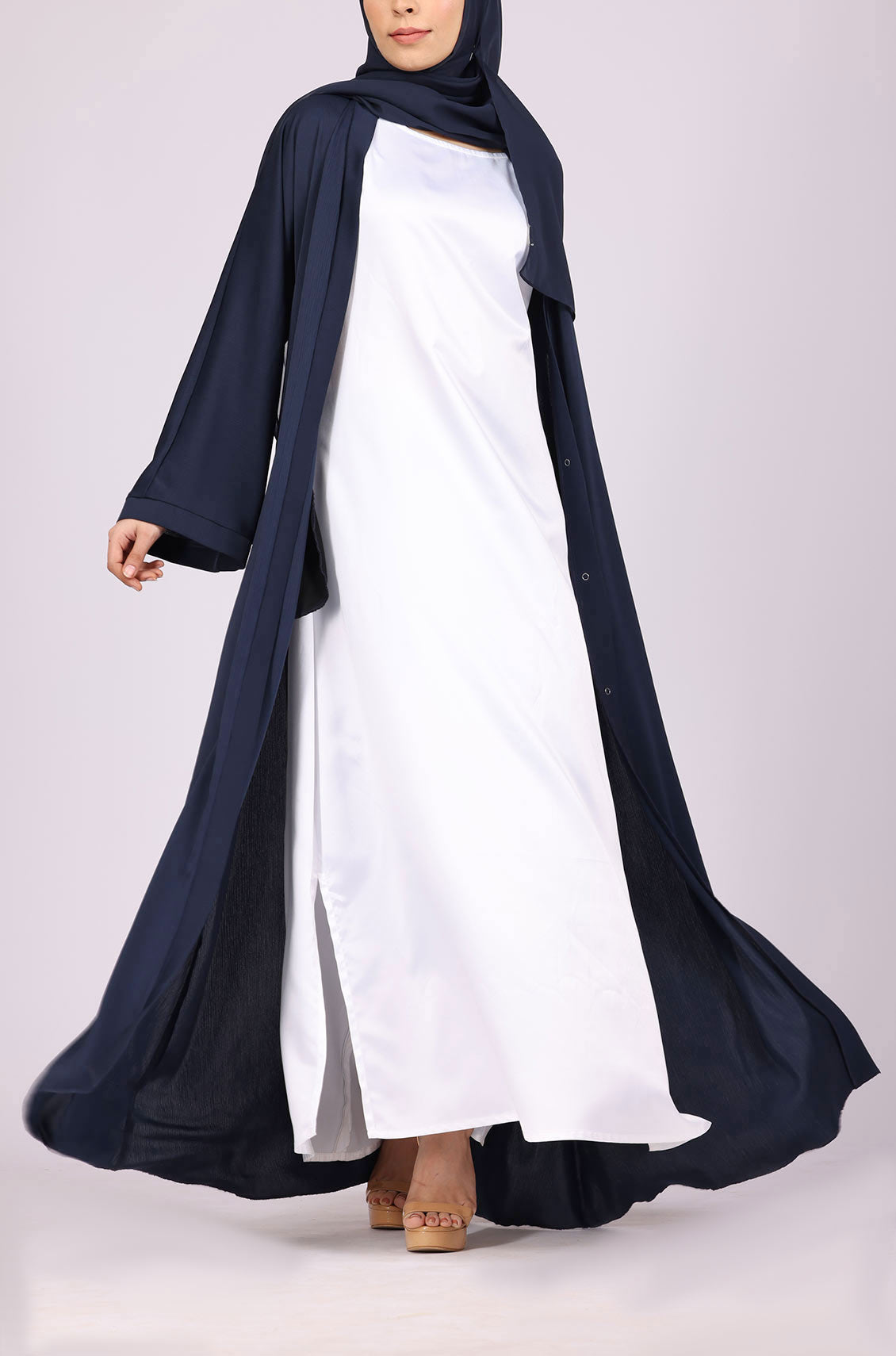 Navy Blue Zoom Abaya