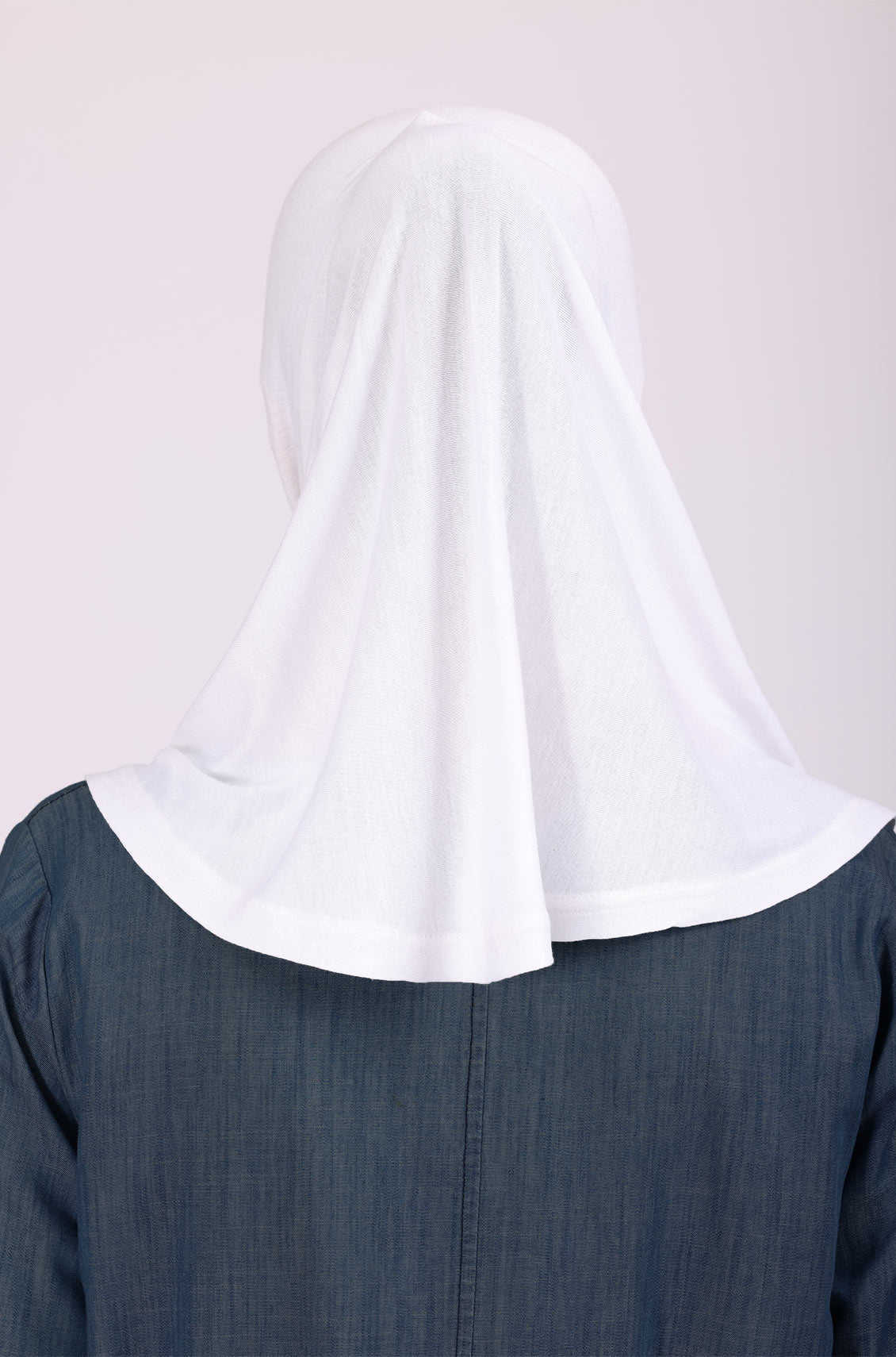 Full Coverage Under Scarf White