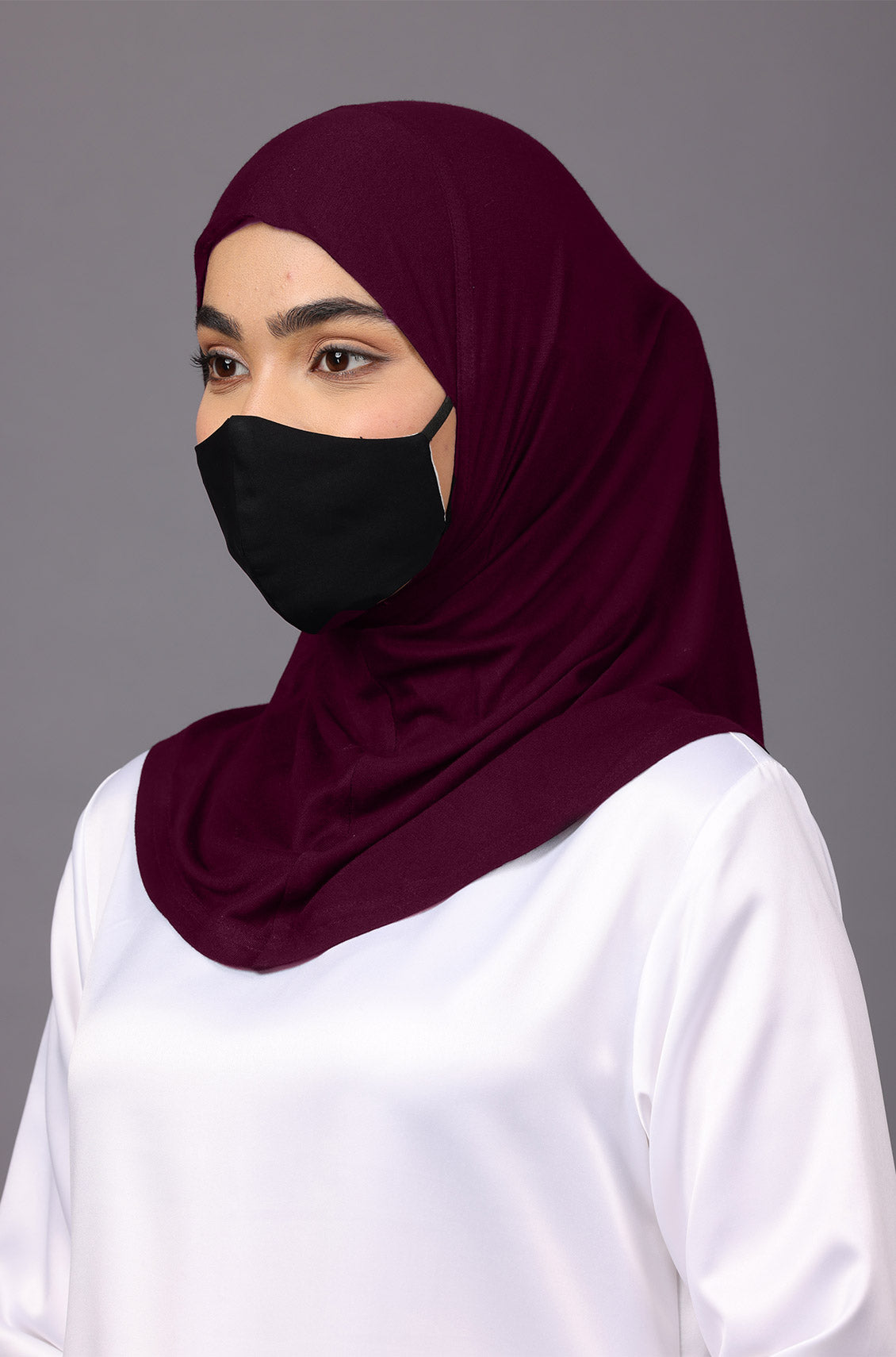 Full Coverage Under Scarf Purple