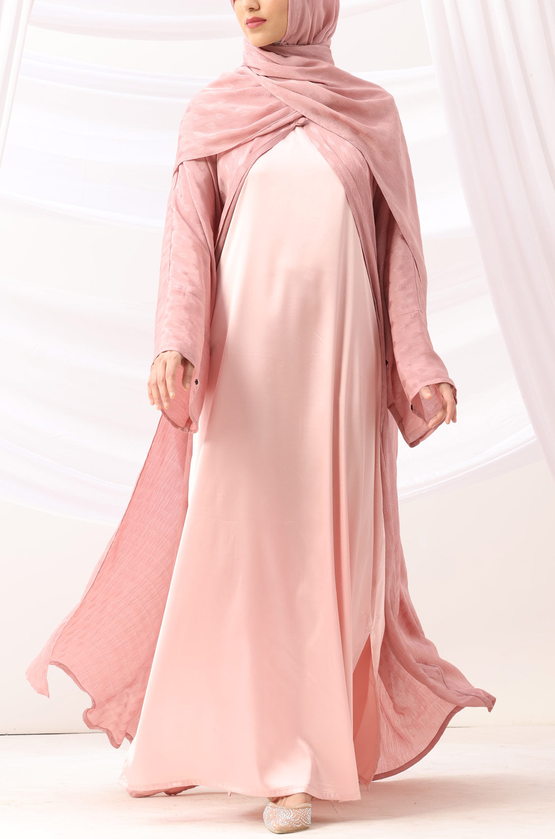 slim fit dress slacks Flowers in Rose Gold Prayer Dress – Marmelade Designs