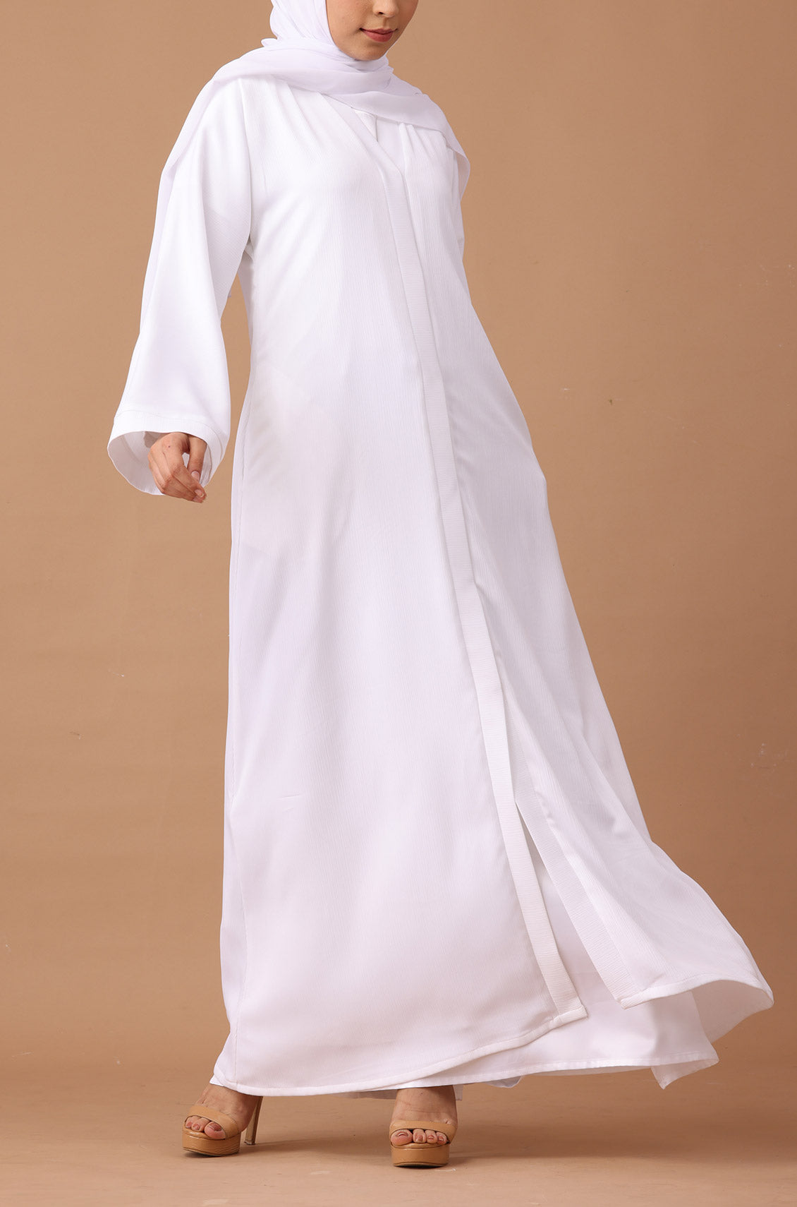 White Zoom Abaya