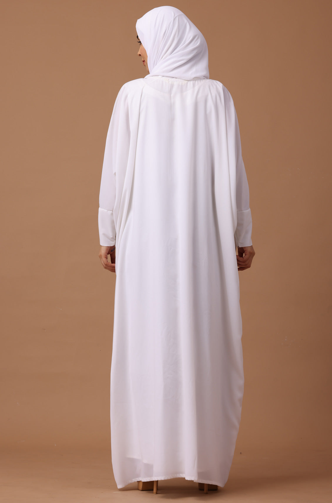 Simple Abaya Kaftan Style White
