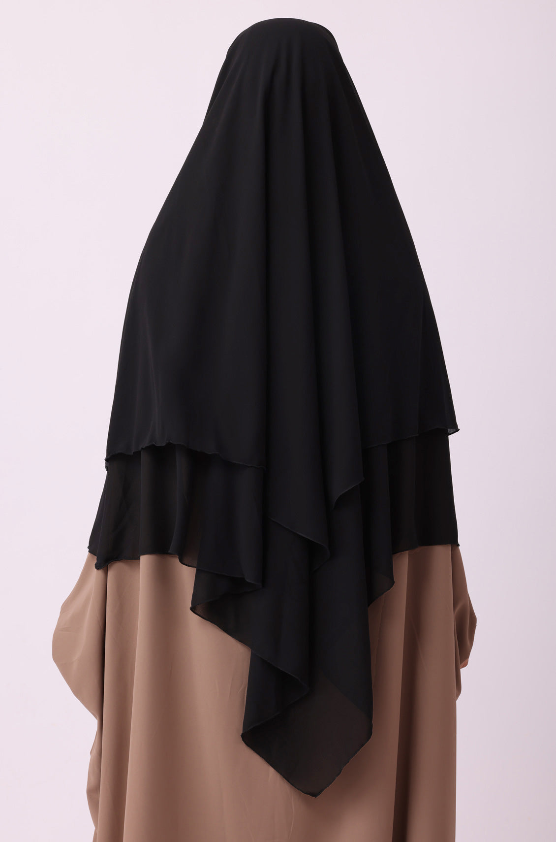 Black Georgette Khimar