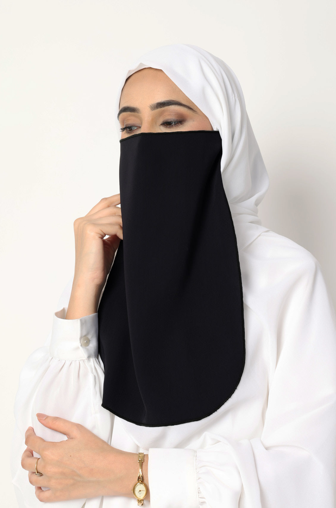 Half Niqab Black