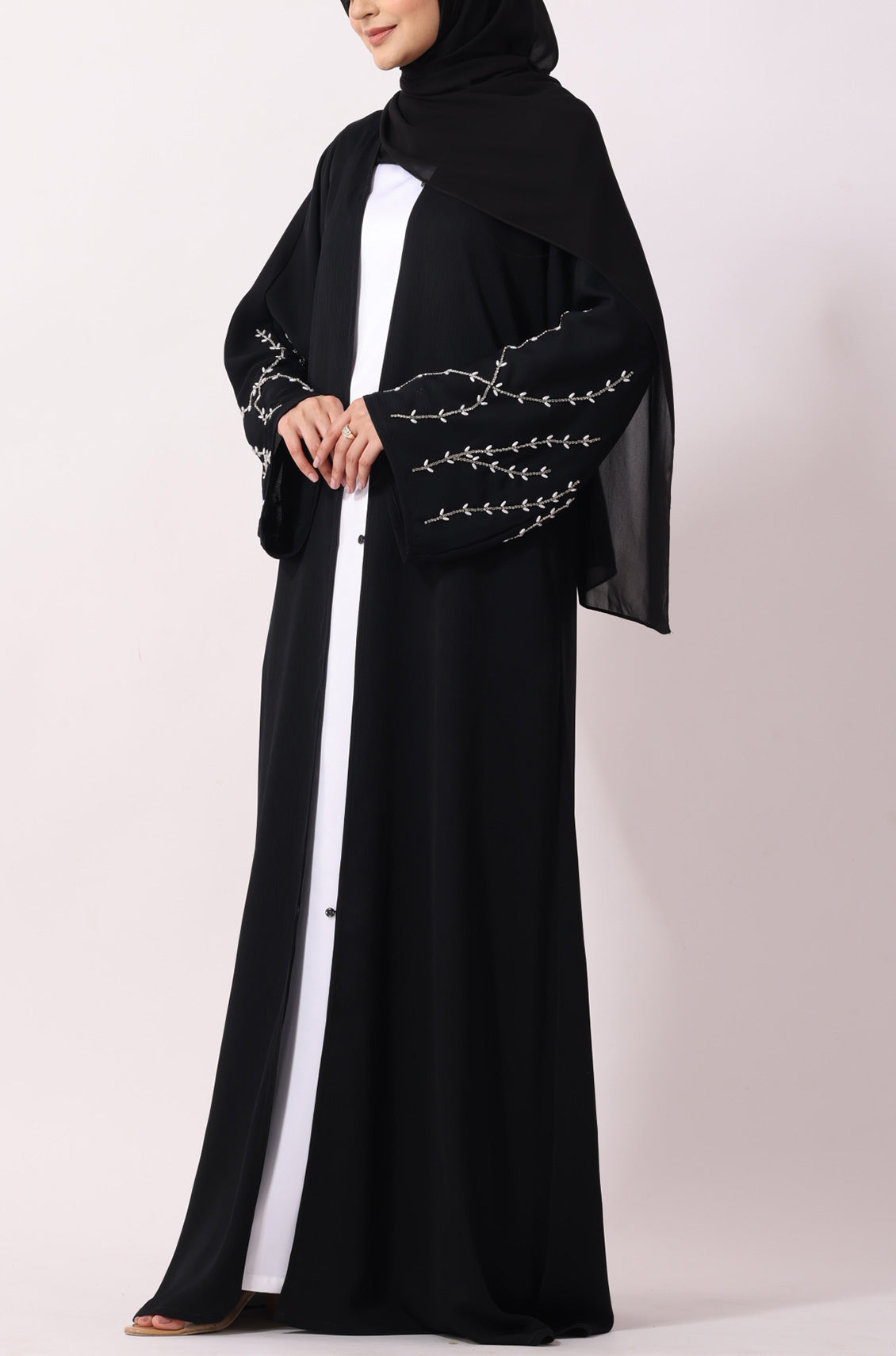 luxury abaya dress Luxury Jewel Abaya Dress Black – OnlyModest