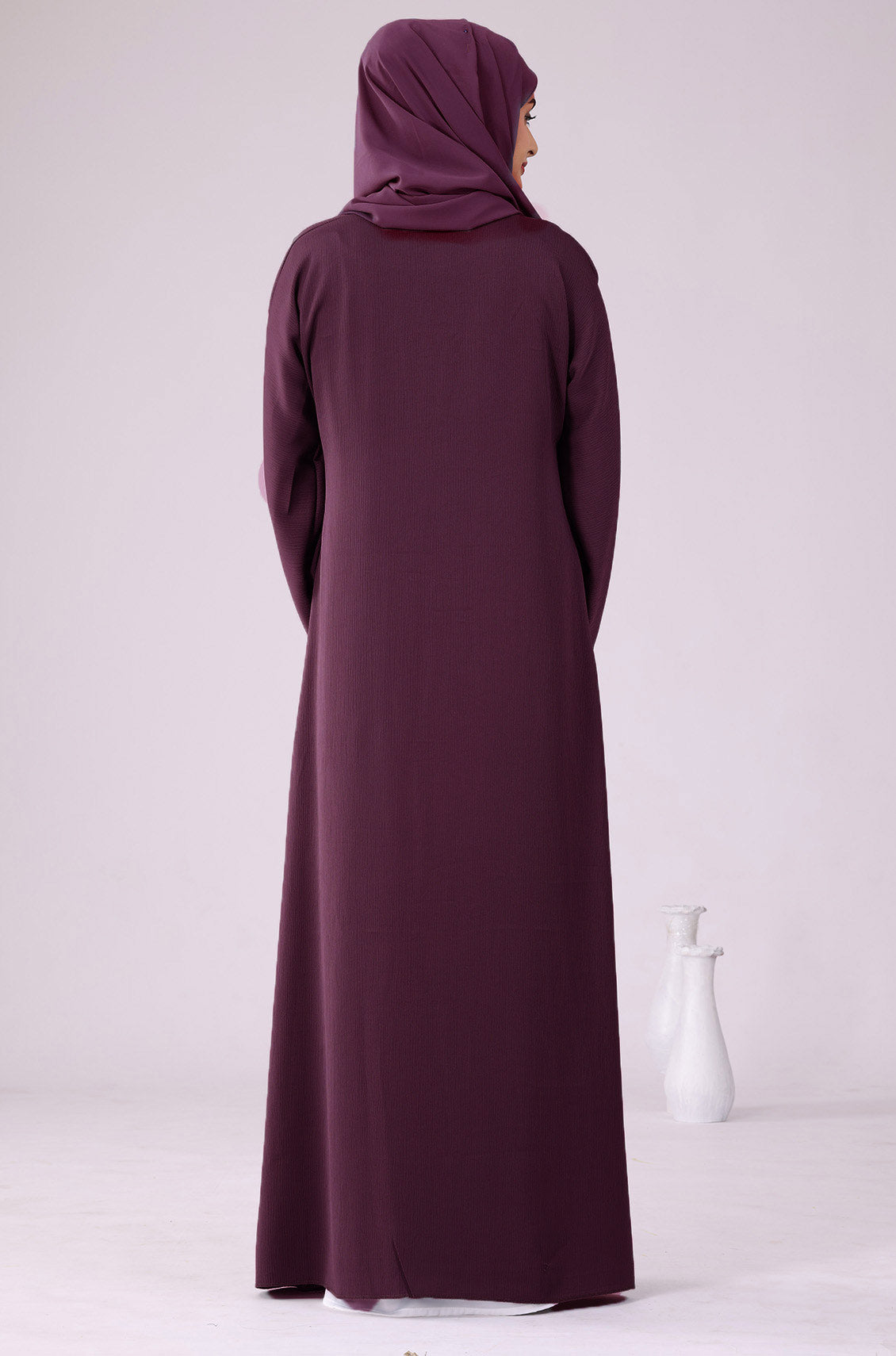 Deep Pink Zoom Abaya