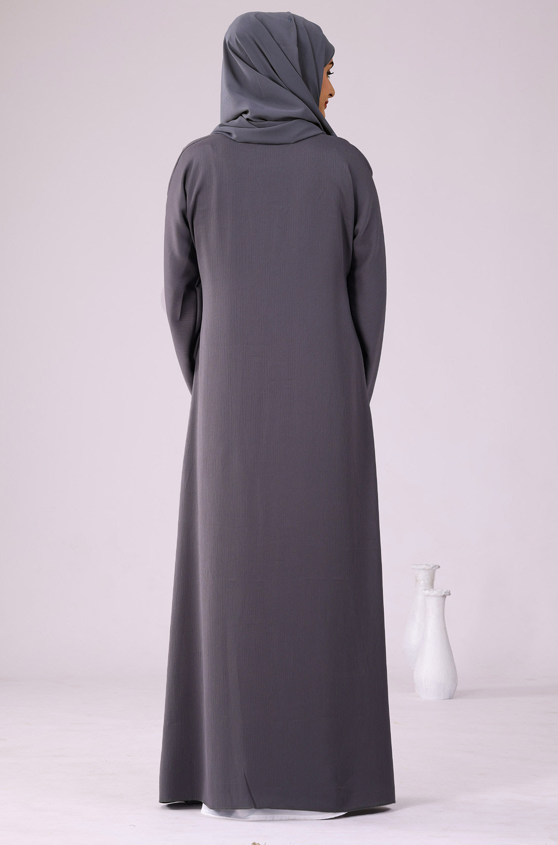 Slate Grey Zoom Abaya