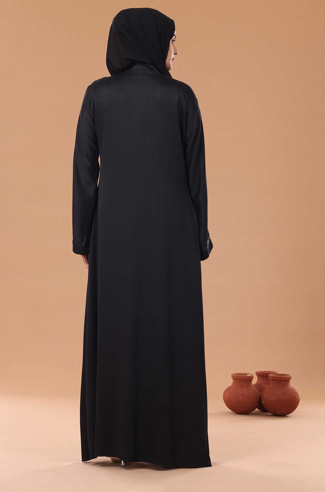 Black Diamond Pearl Abaya