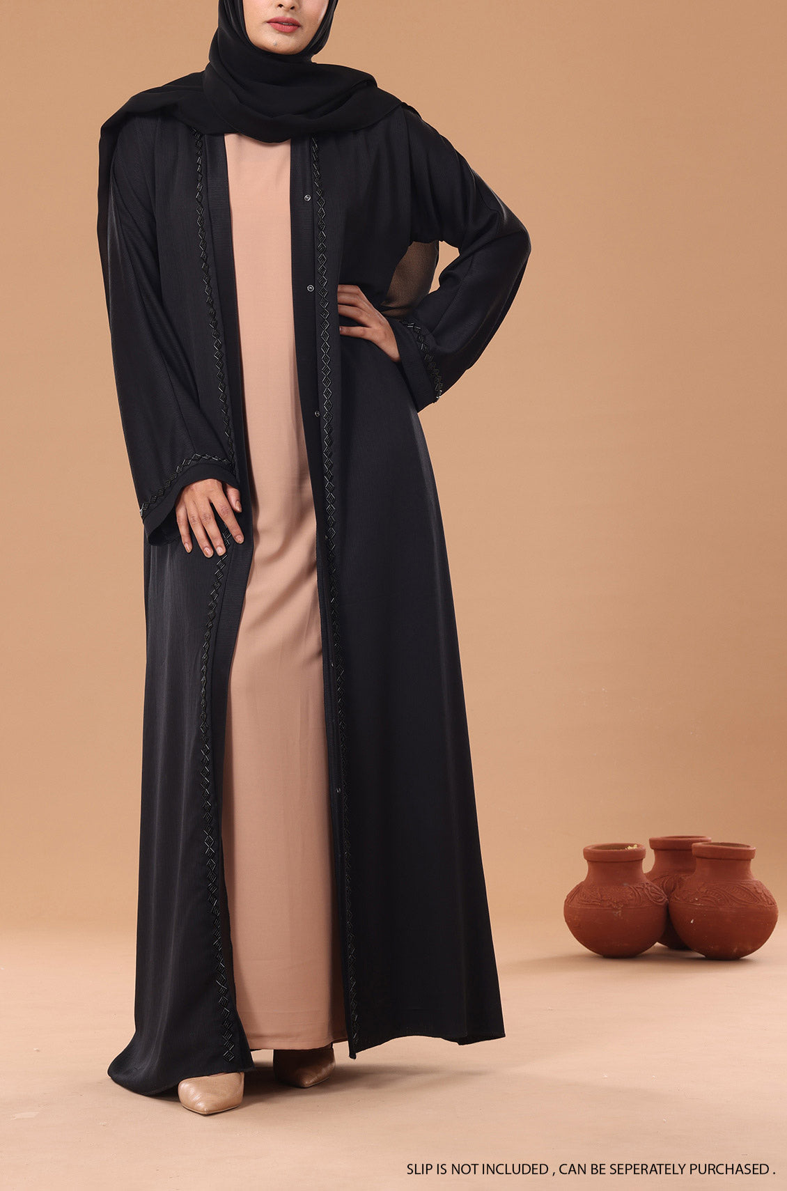 Black Diamond Pearl Abaya