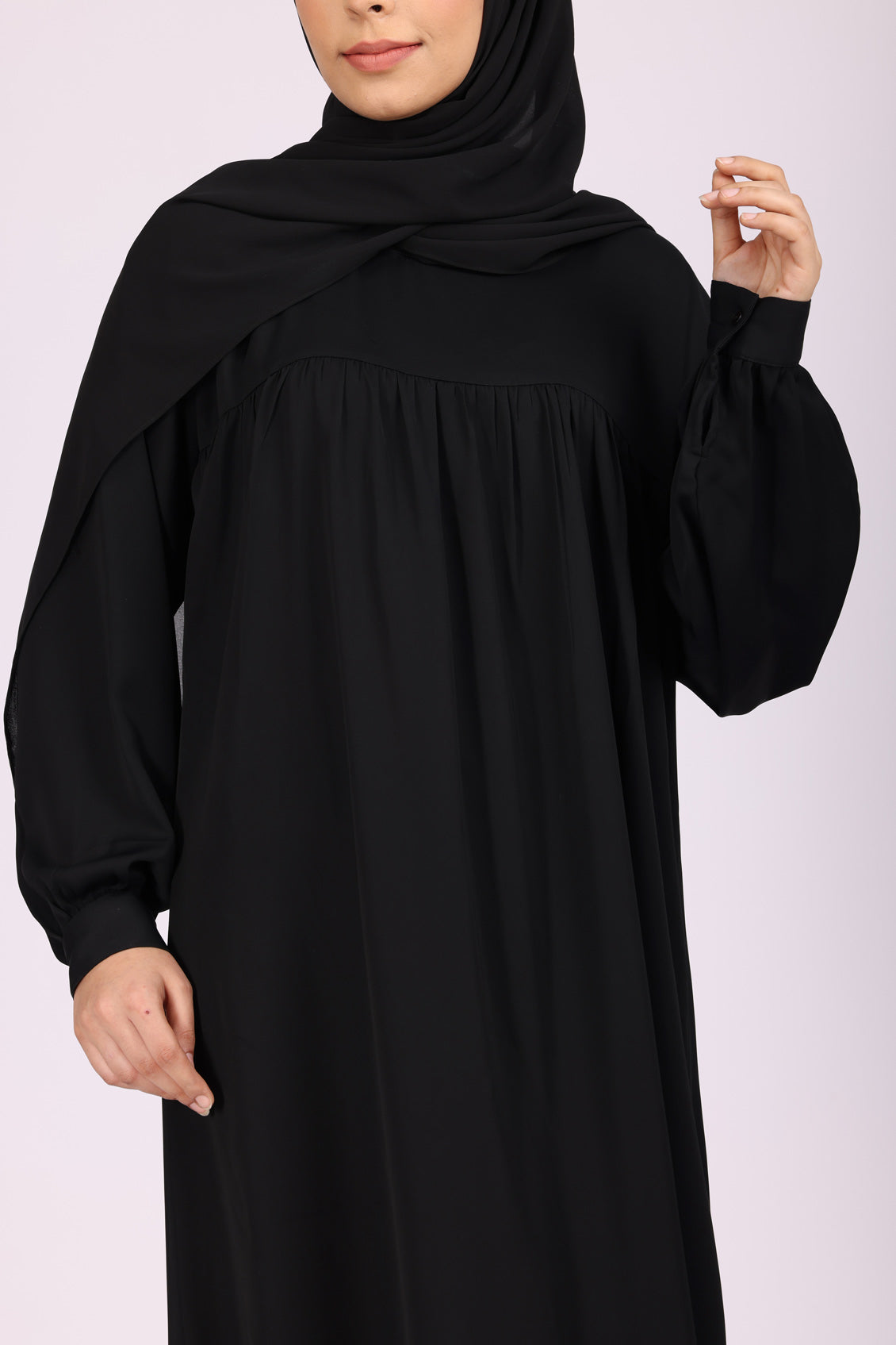 Black Satin Abaya Dress – OnlyModest