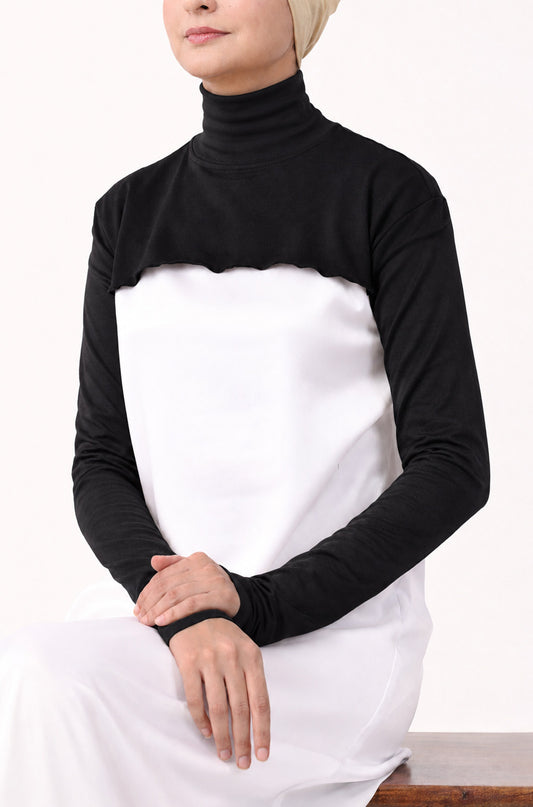 Neck and Sleeve Extender High Neck Black