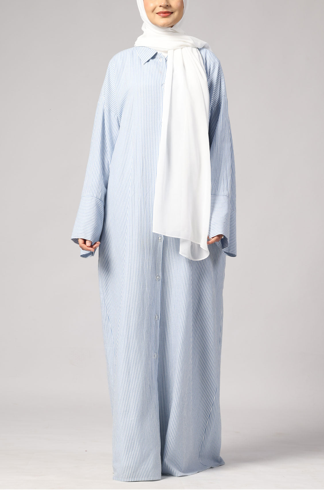 Marina Stripe Dress Blue
