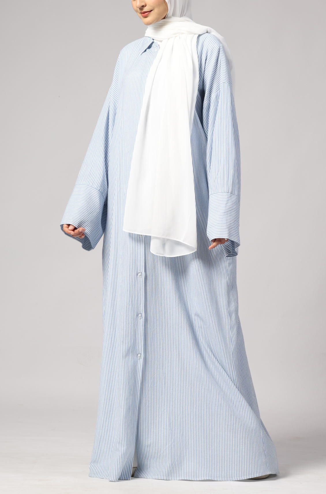 Marina Stripe Dress Blue