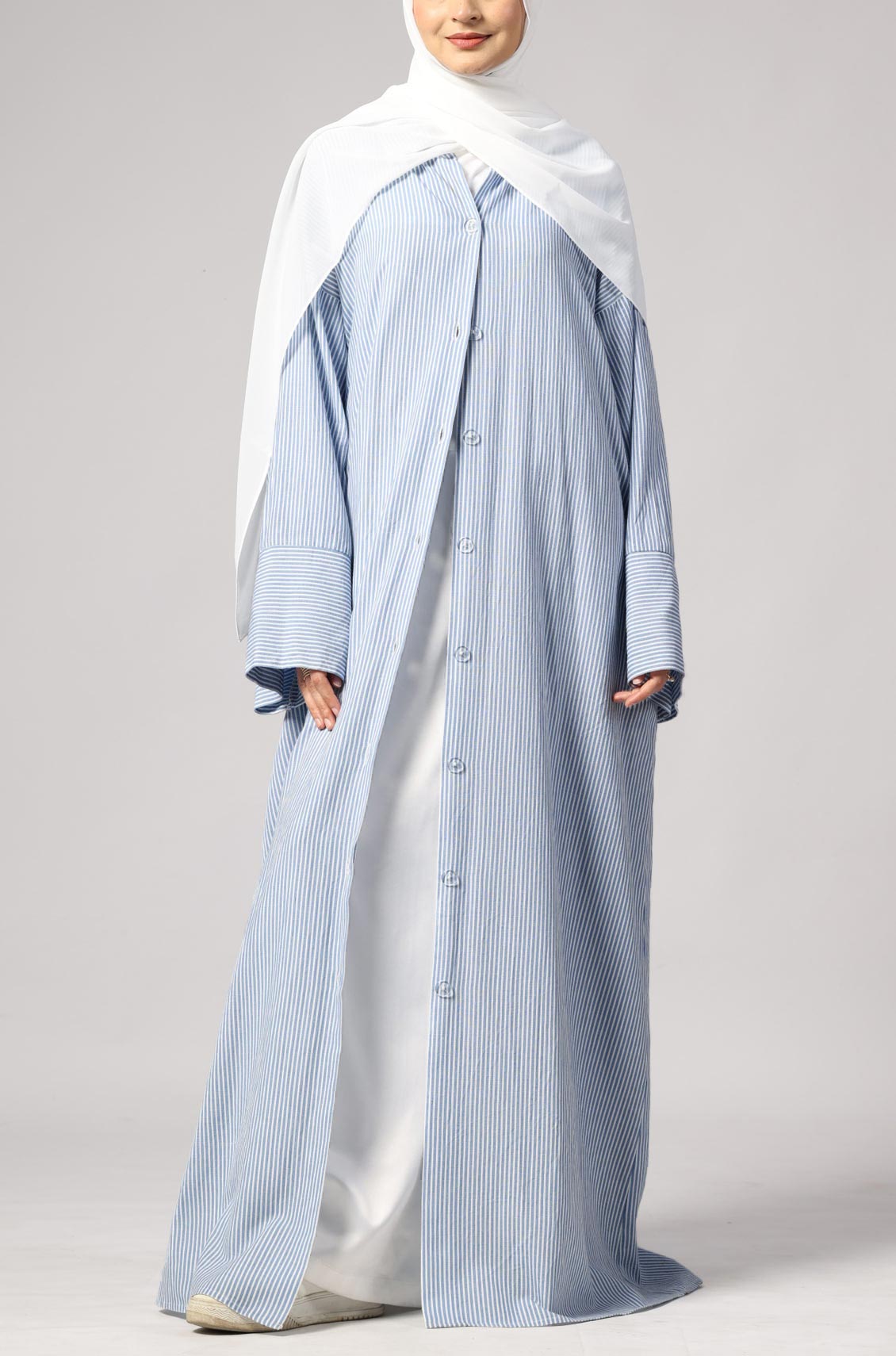 Marina Stripe Dress Blue