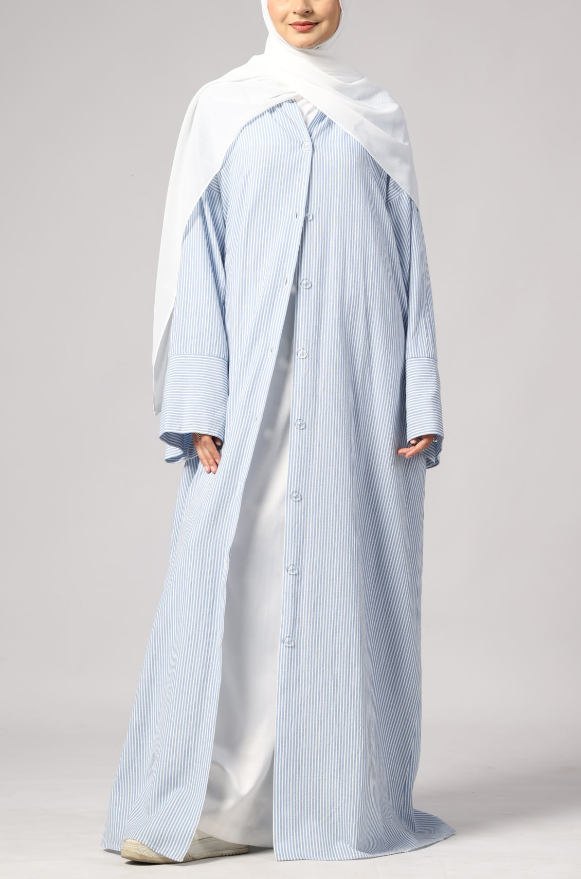 Marina Stripe Dress Blue