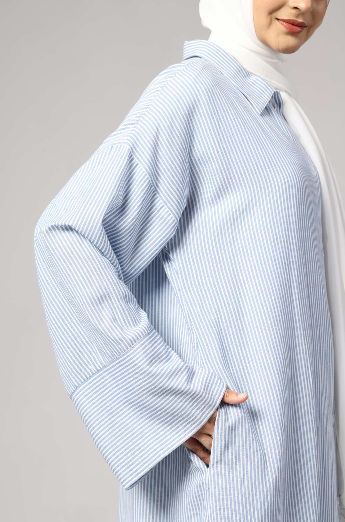 Marina Stripe Dress Blue