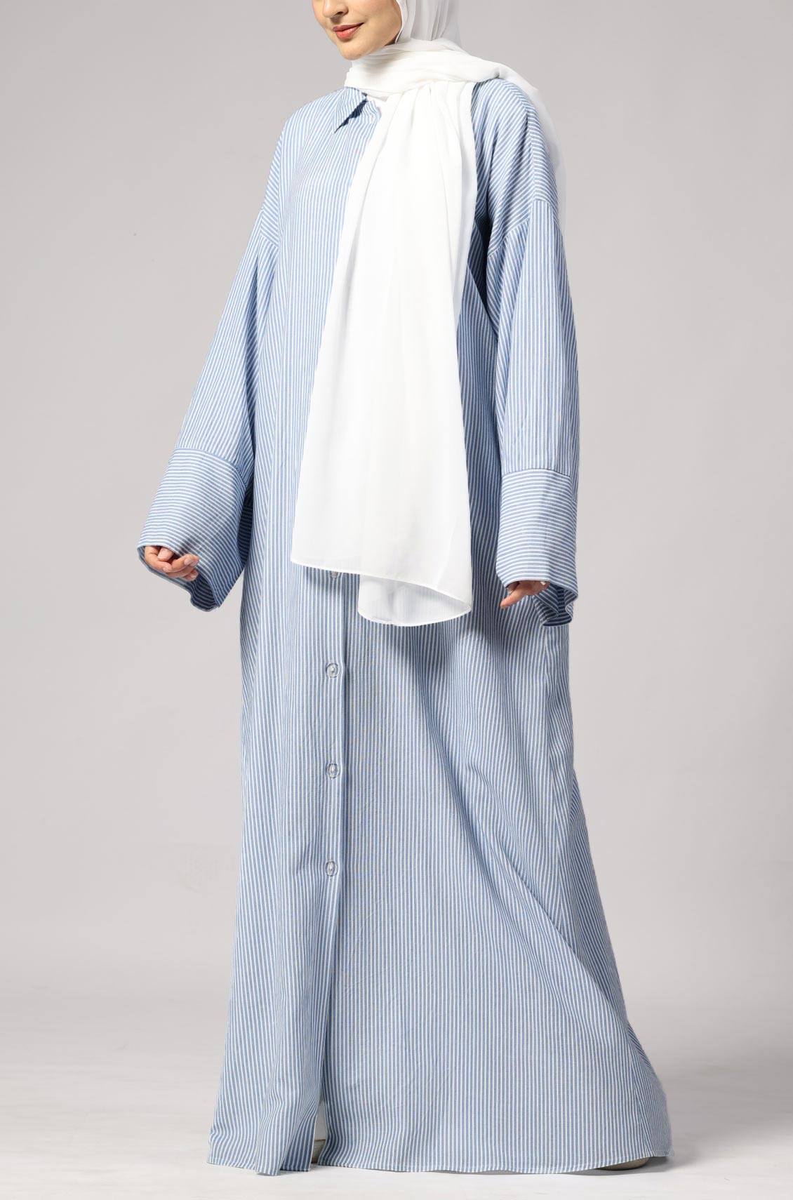 Marina Stripe Dress Blue
