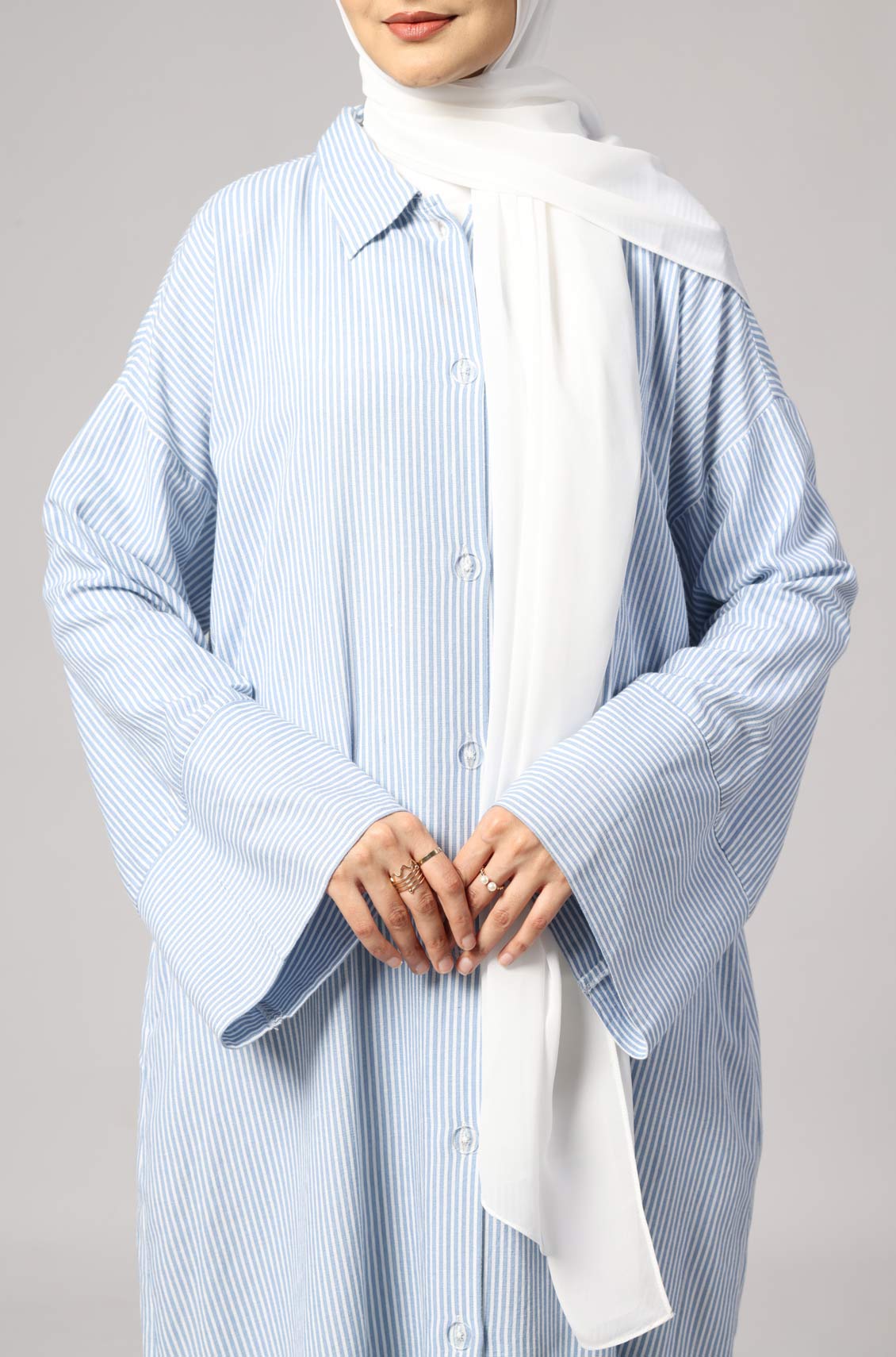 Marina Stripe Dress Blue