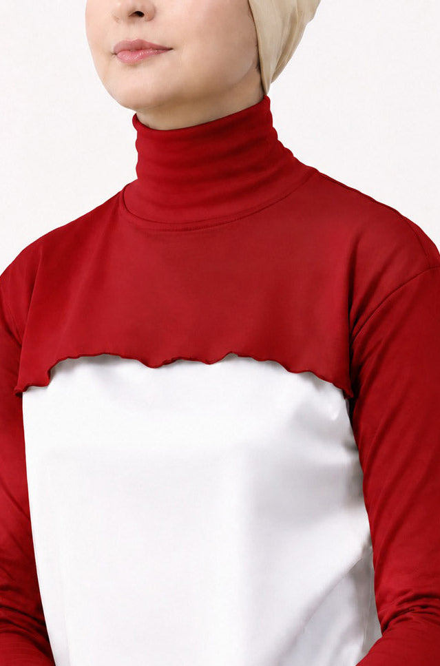 Neck and Sleeve Extender Bridal Red
