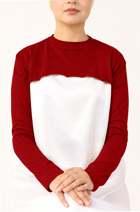 Neck and Sleeve Extender Bridal Red