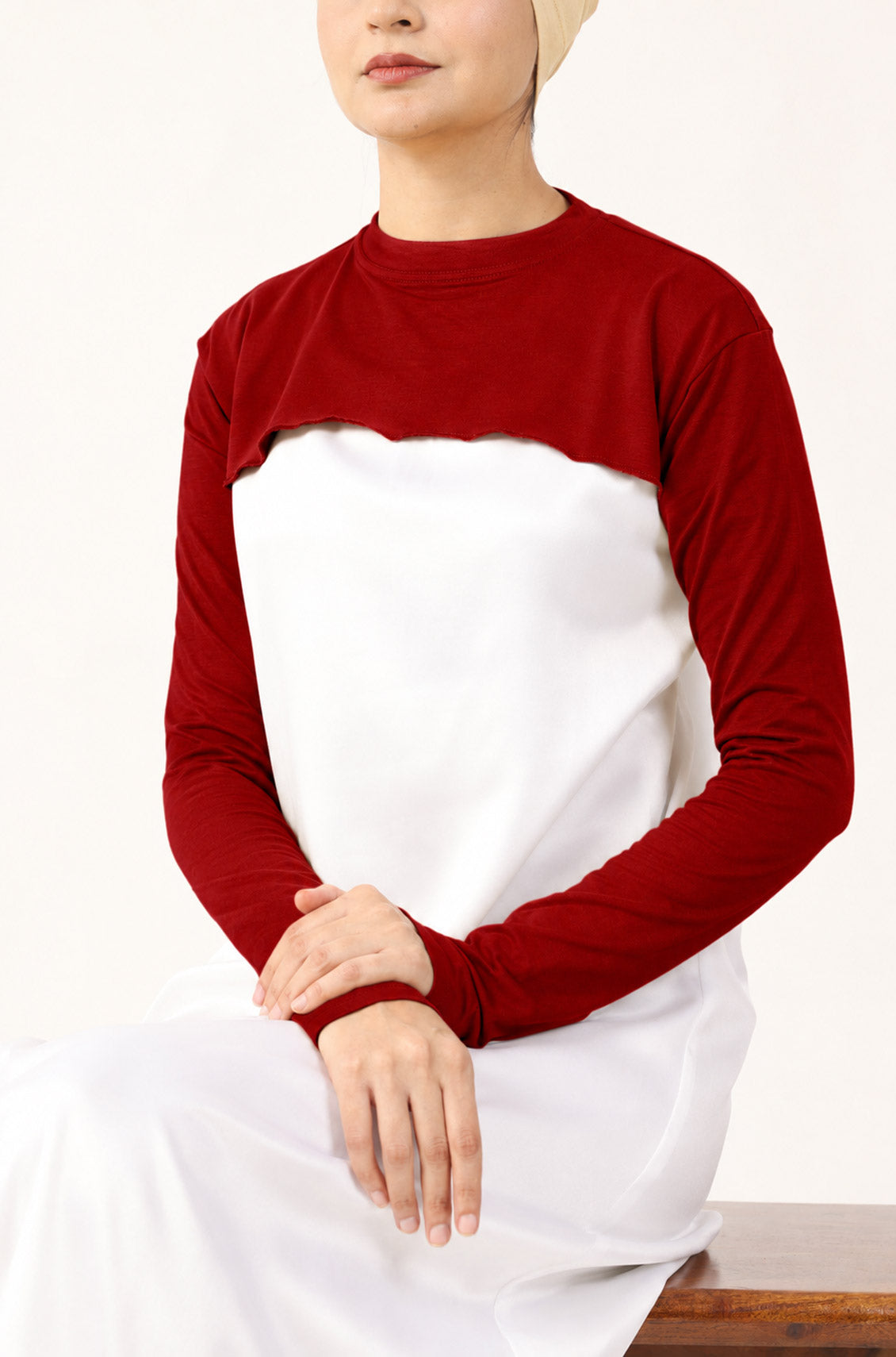 Neck and Sleeve Extender Bridal Red