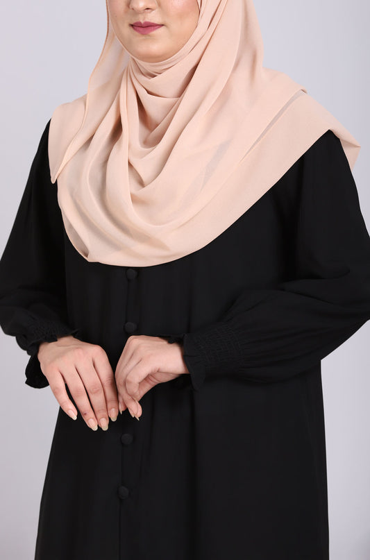 Peach Modal Cotton Plain Hijab