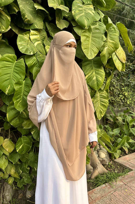 Sand Georgette Khimar