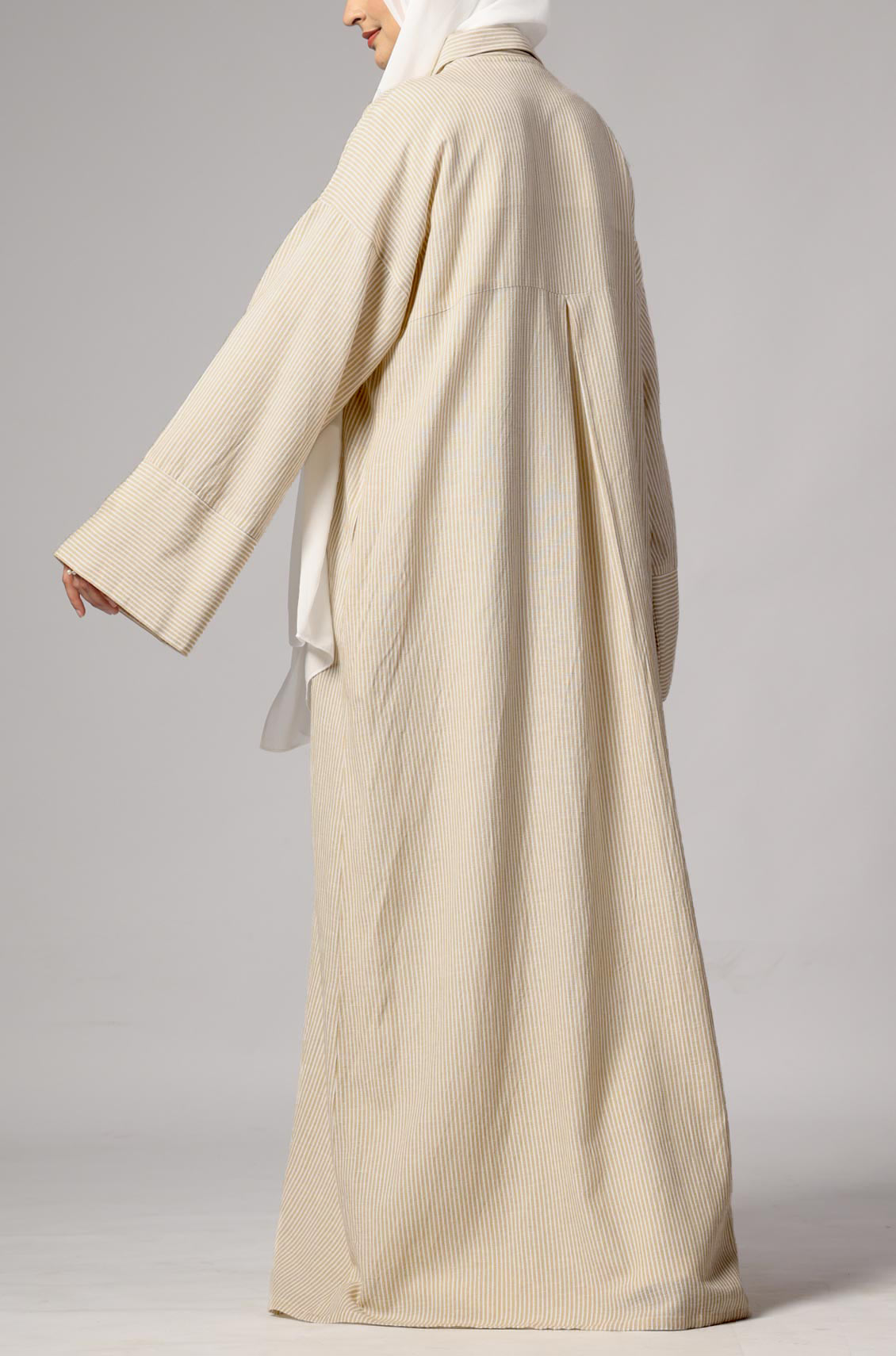 Marina Stripe Dress Mustard