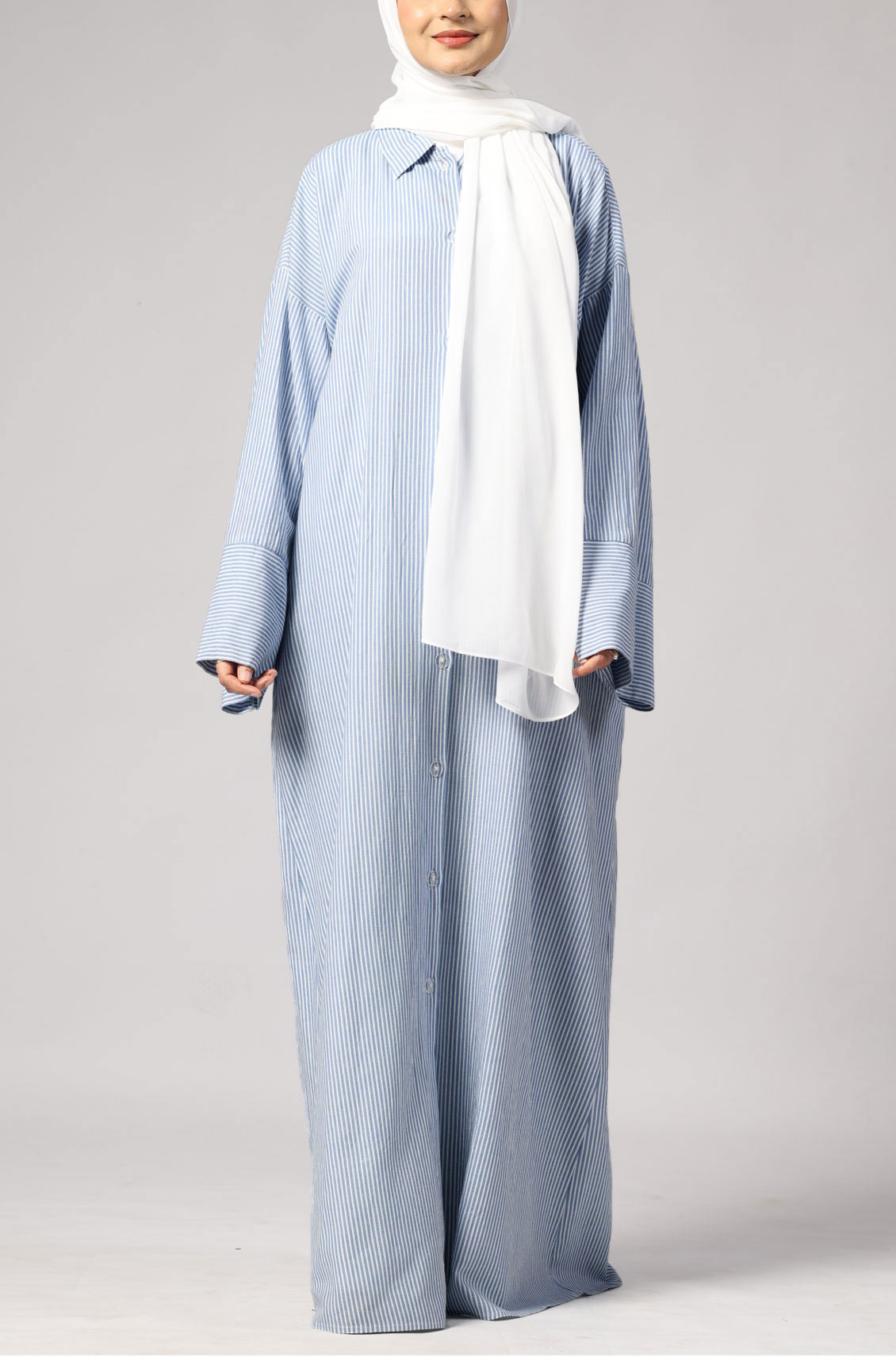 Marina Stripe Dress Blue