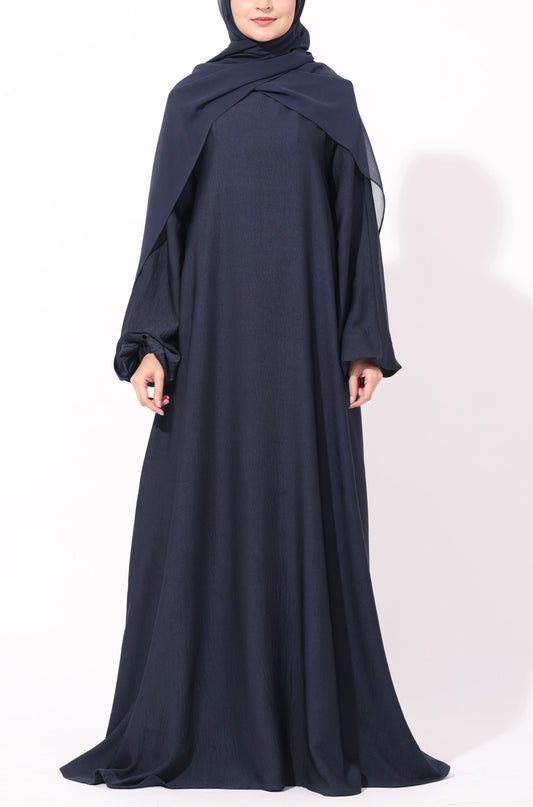Princess Abaya Dress Deep Navy