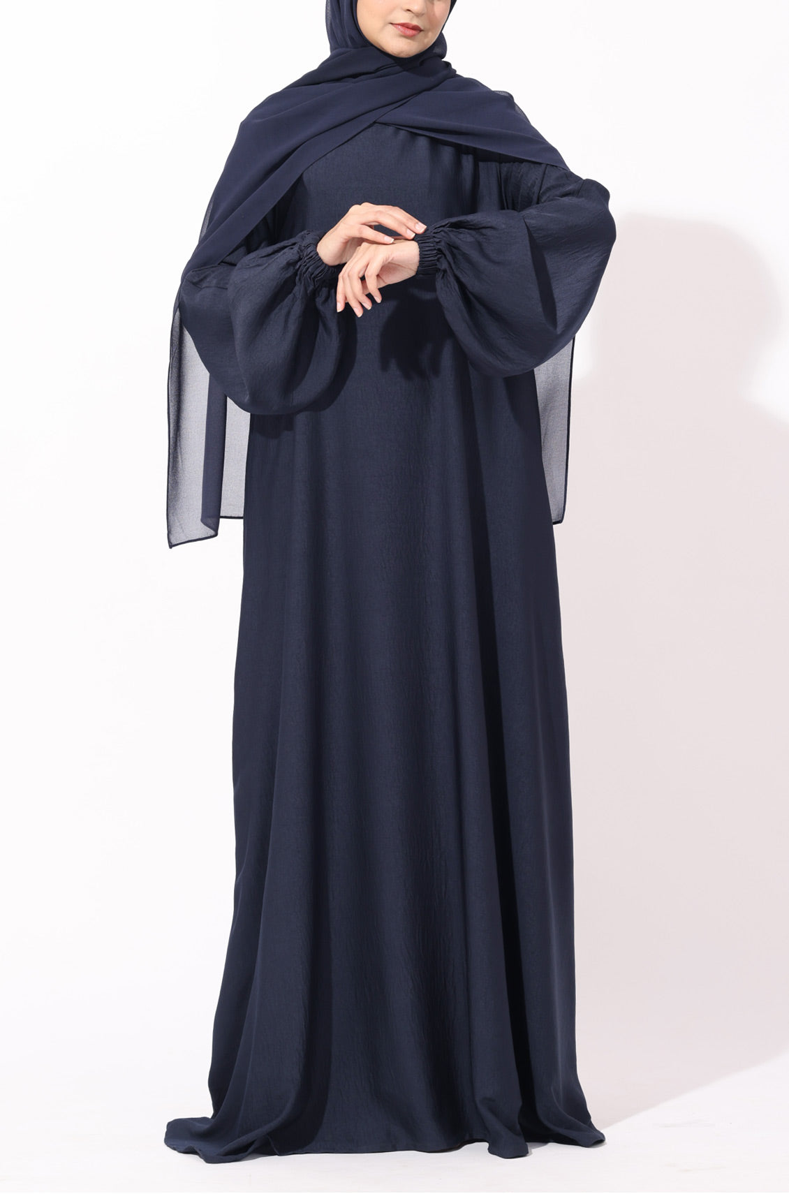 Princess Abaya Dress Deep Navy