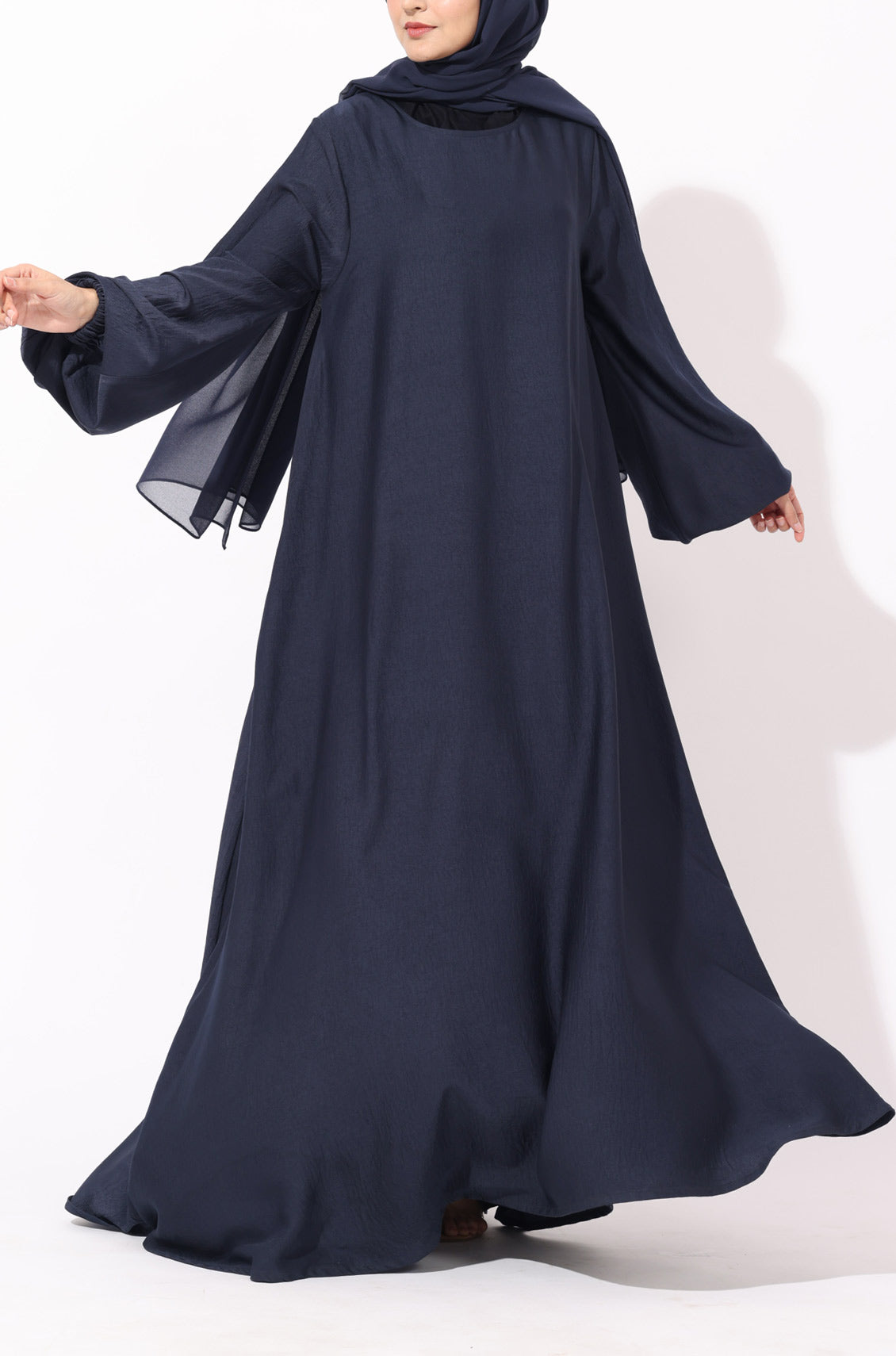 Princess Abaya Dress Deep Navy
