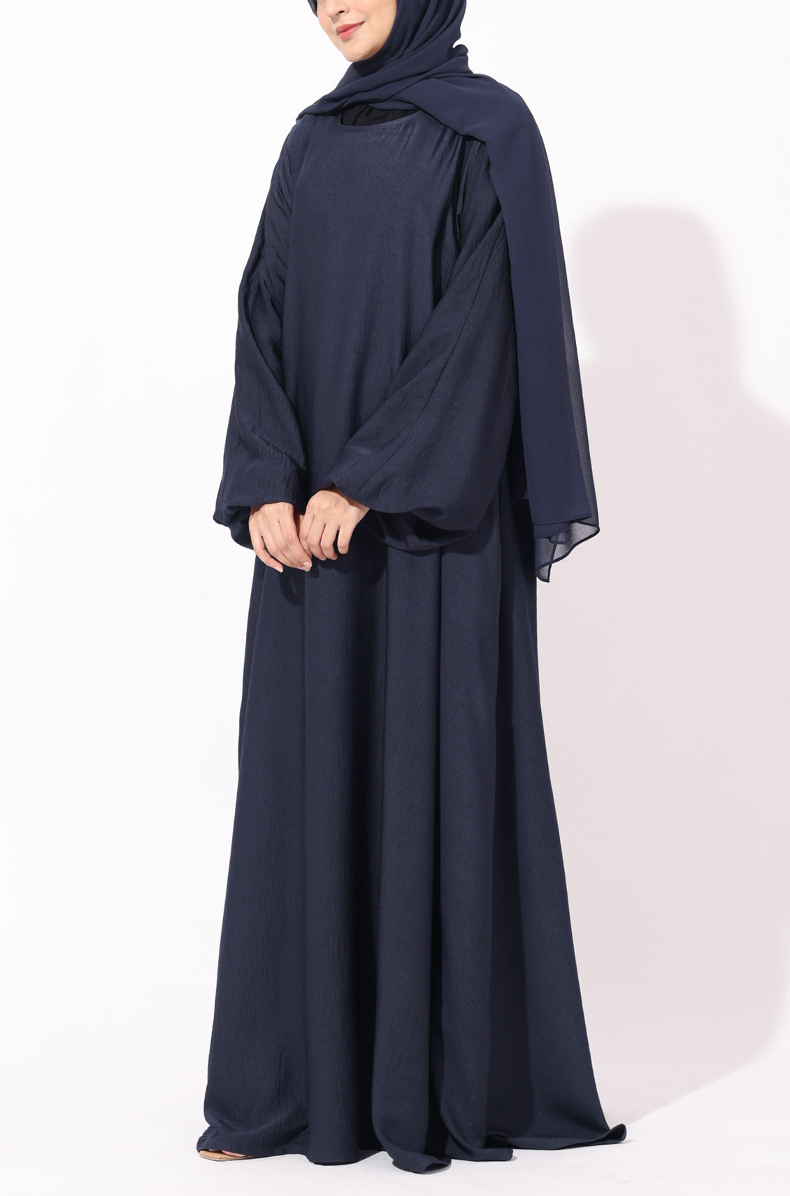 Princess Abaya Dress Deep Navy