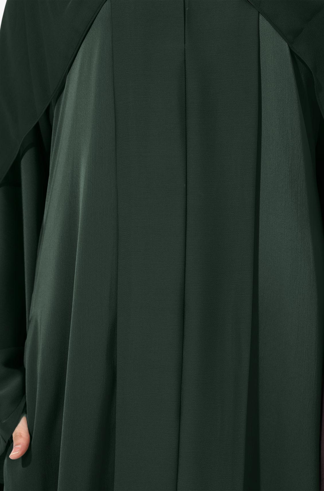 Luxury Pleated Abaya Emerald Green