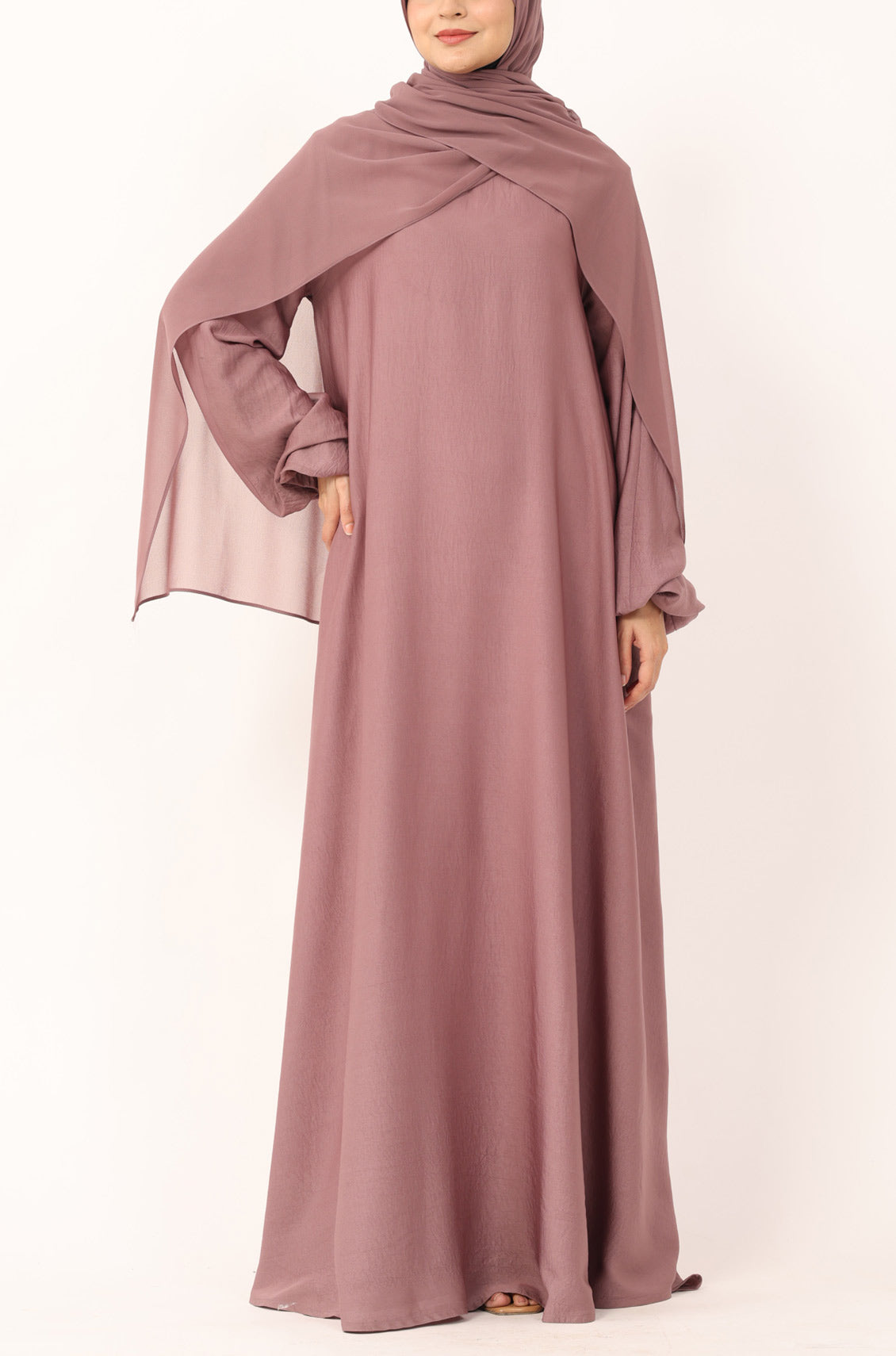 Princess Abaya Dress Rose Gold