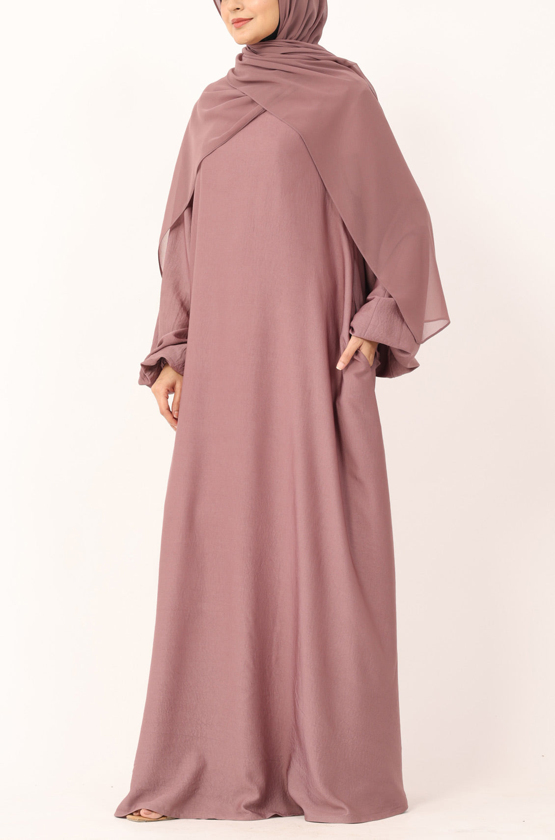 Princess Abaya Dress Rose Gold
