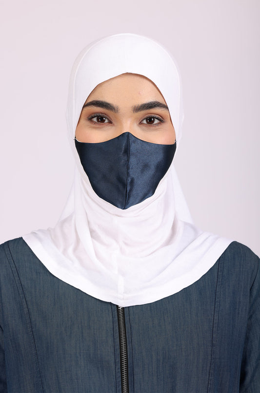 Full Coverage Under Scarf White
