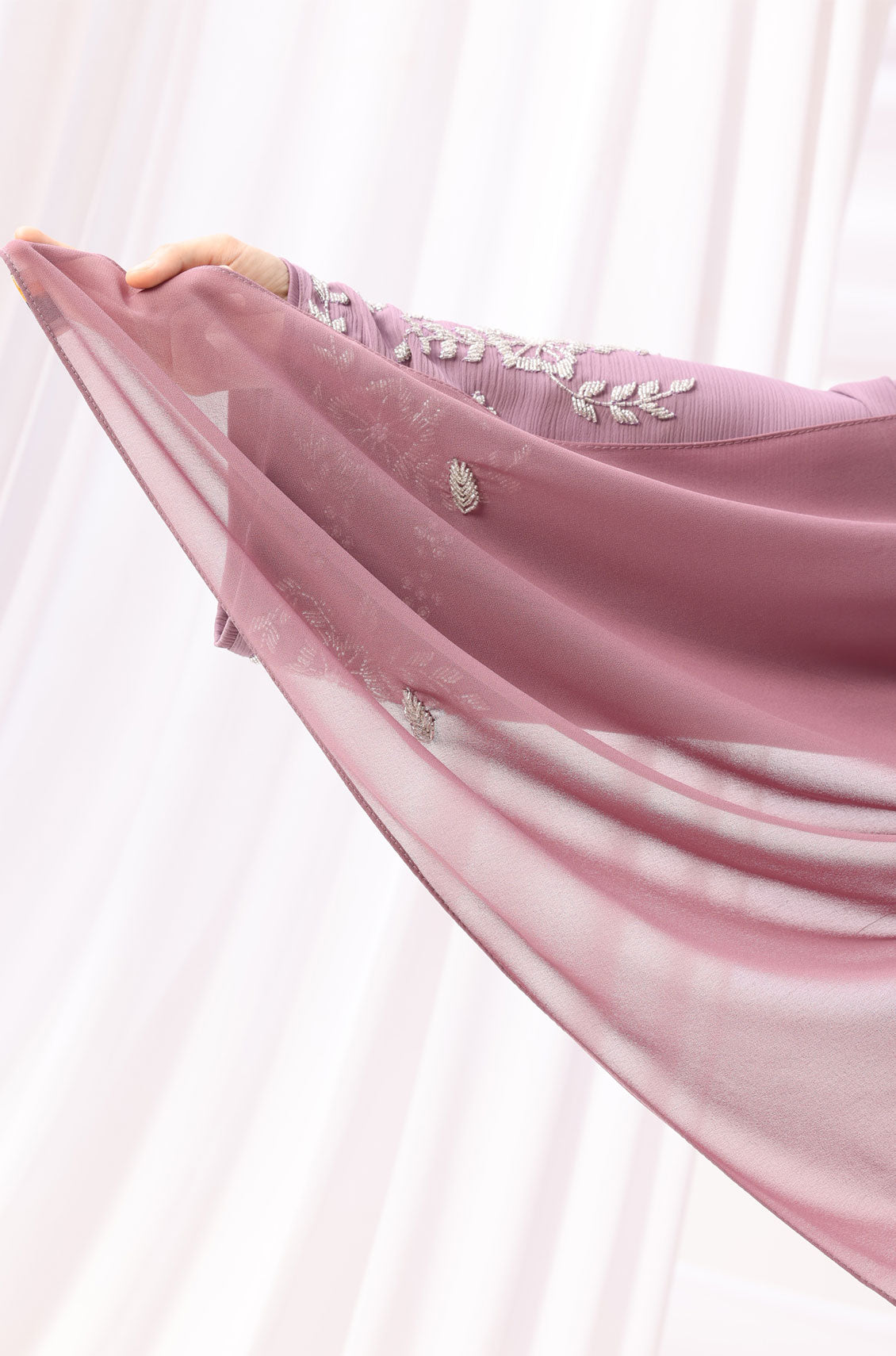Rania Abaya Dress Rose Mauve