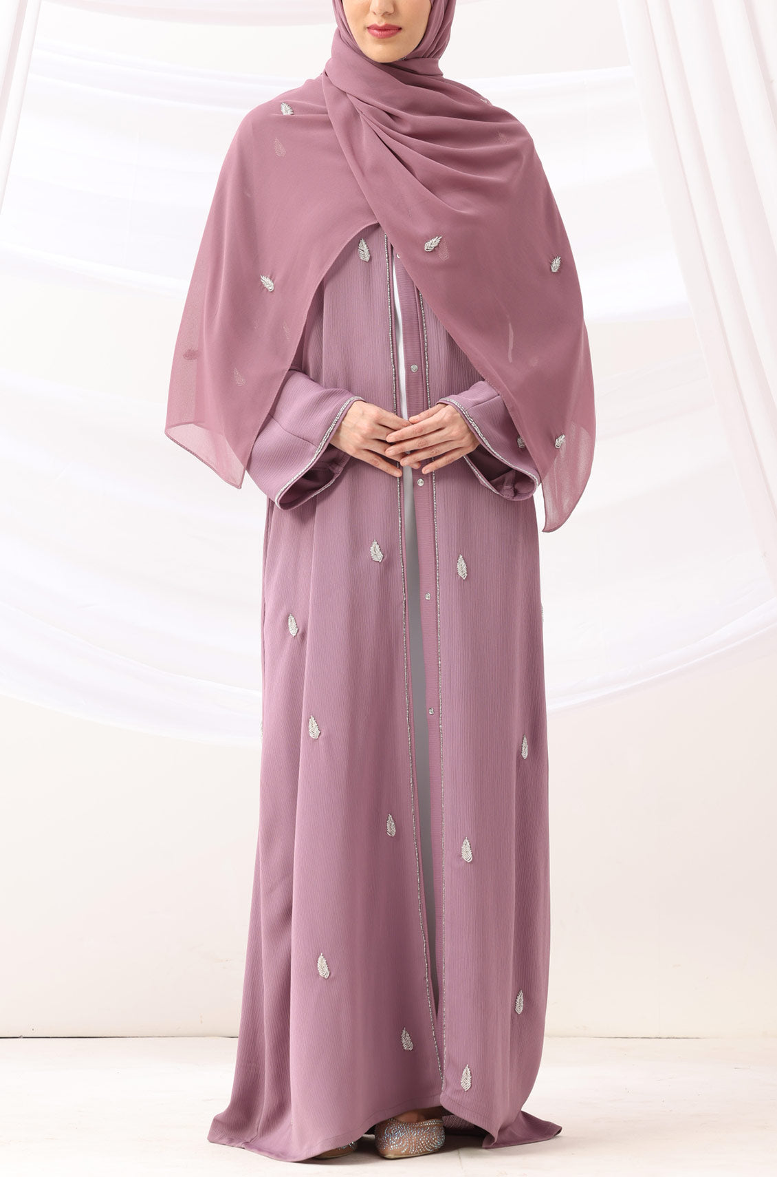Amira Abaya Dress Rose Mauve