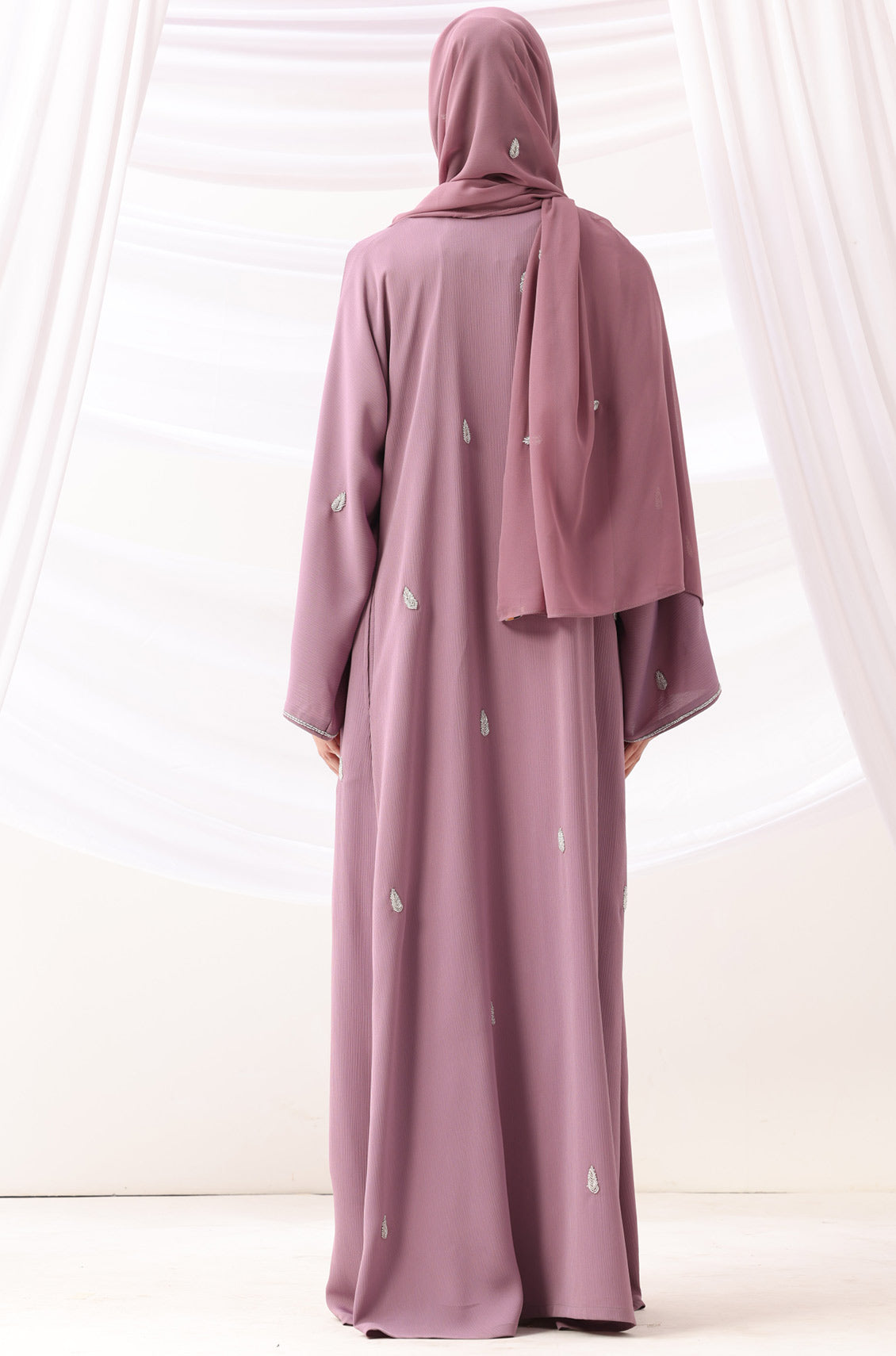 Amira Abaya Dress Rose Mauve