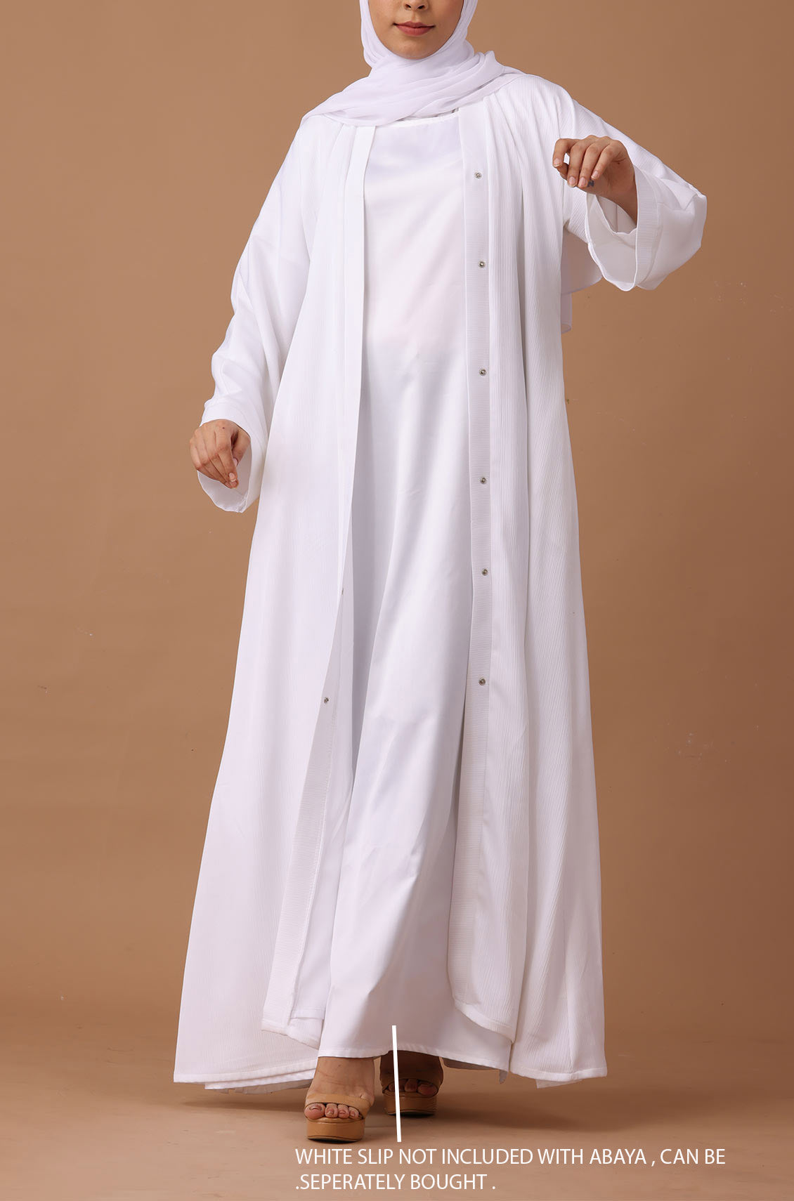 White Zoom Abaya