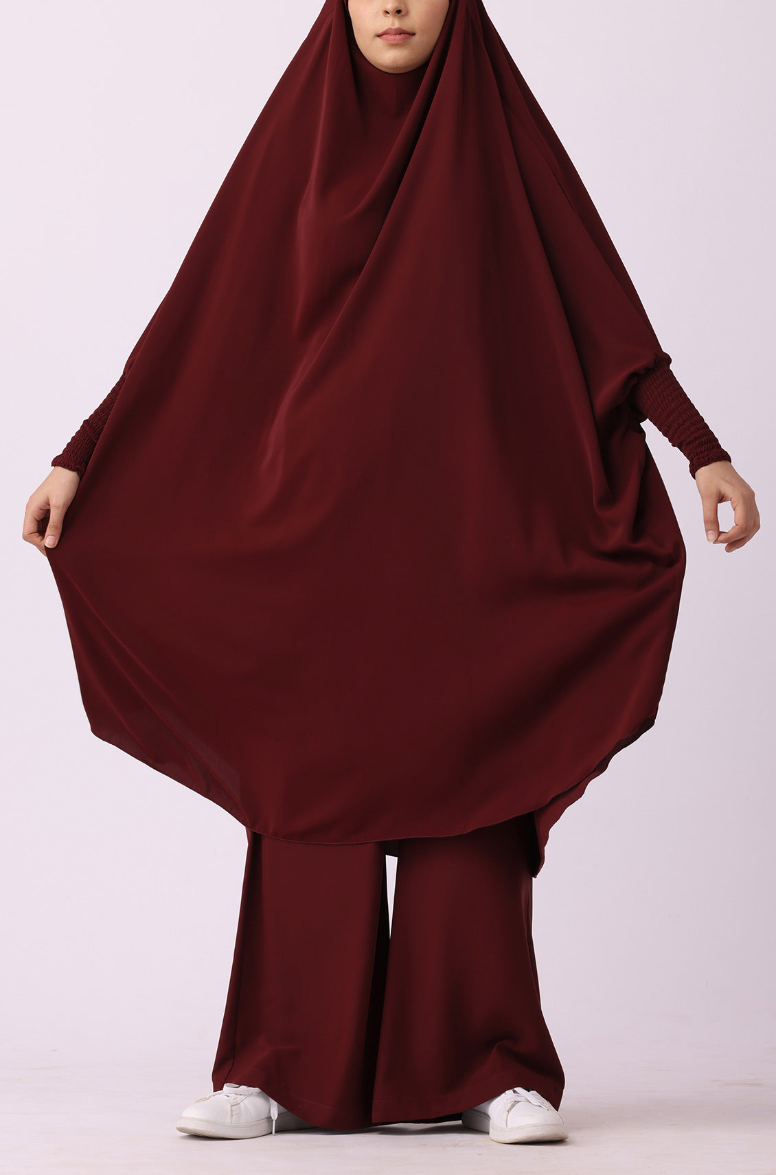 Jilbab 02 Piece / Prayer Set Maroon