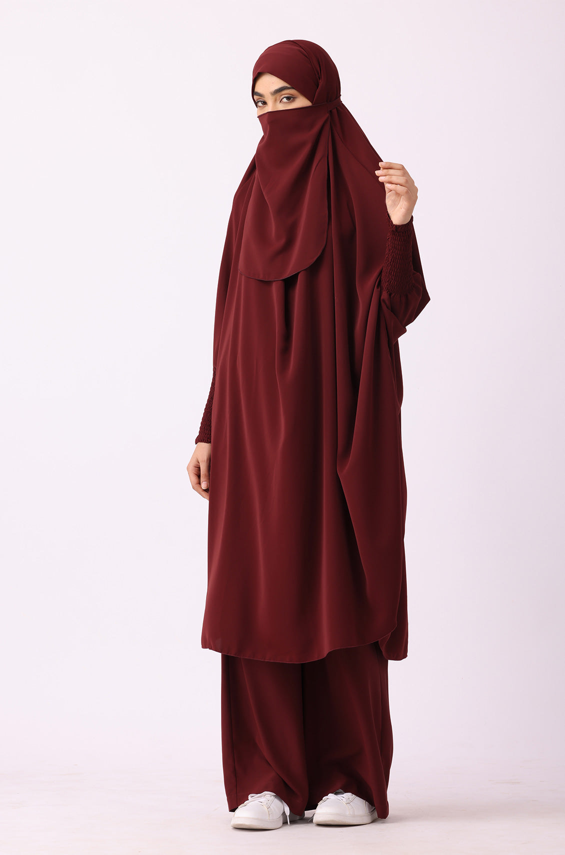 Jilbab 02 Piece / Prayer Set Maroon
