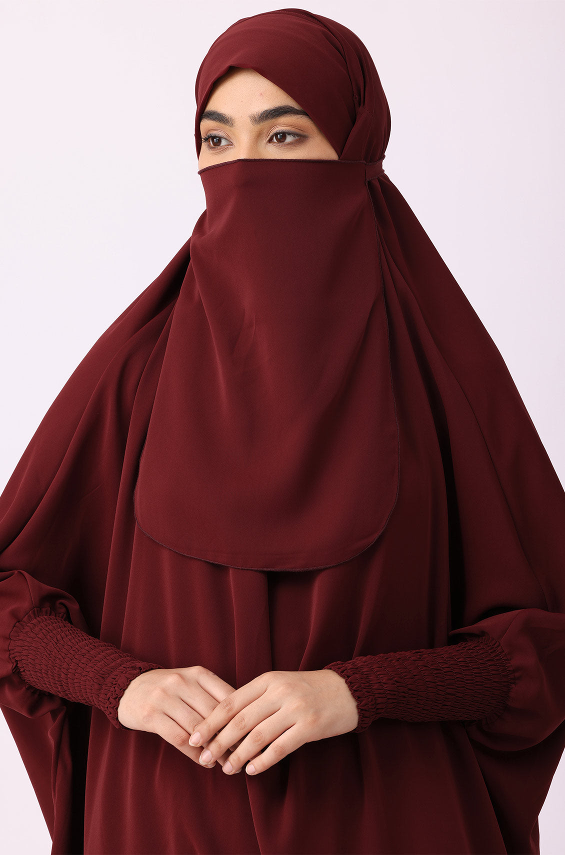 Jilbab 02 Piece / Prayer Set Maroon